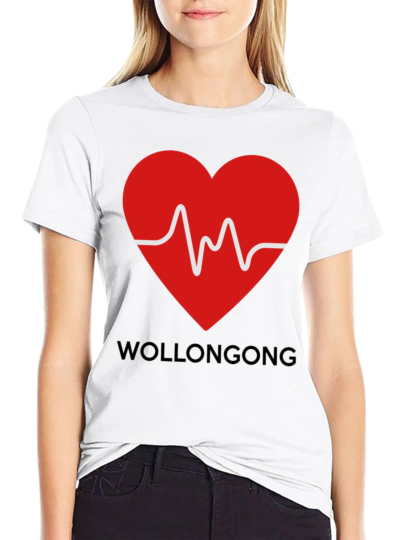 Wollongong Heartbeat T-Shirt - Graphic Tee