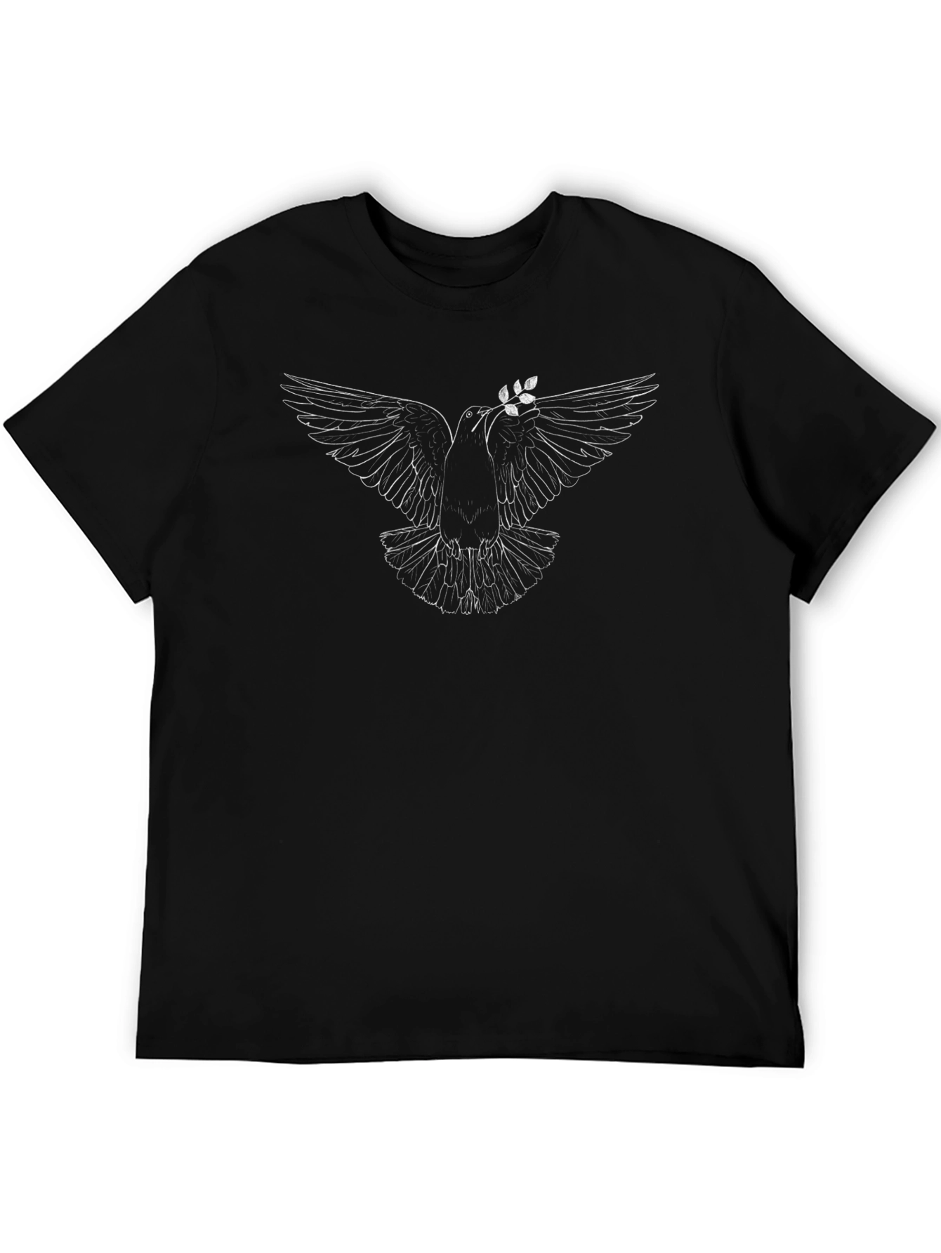 Dove with Olive Branch Graphic T-Shirt - Unisex