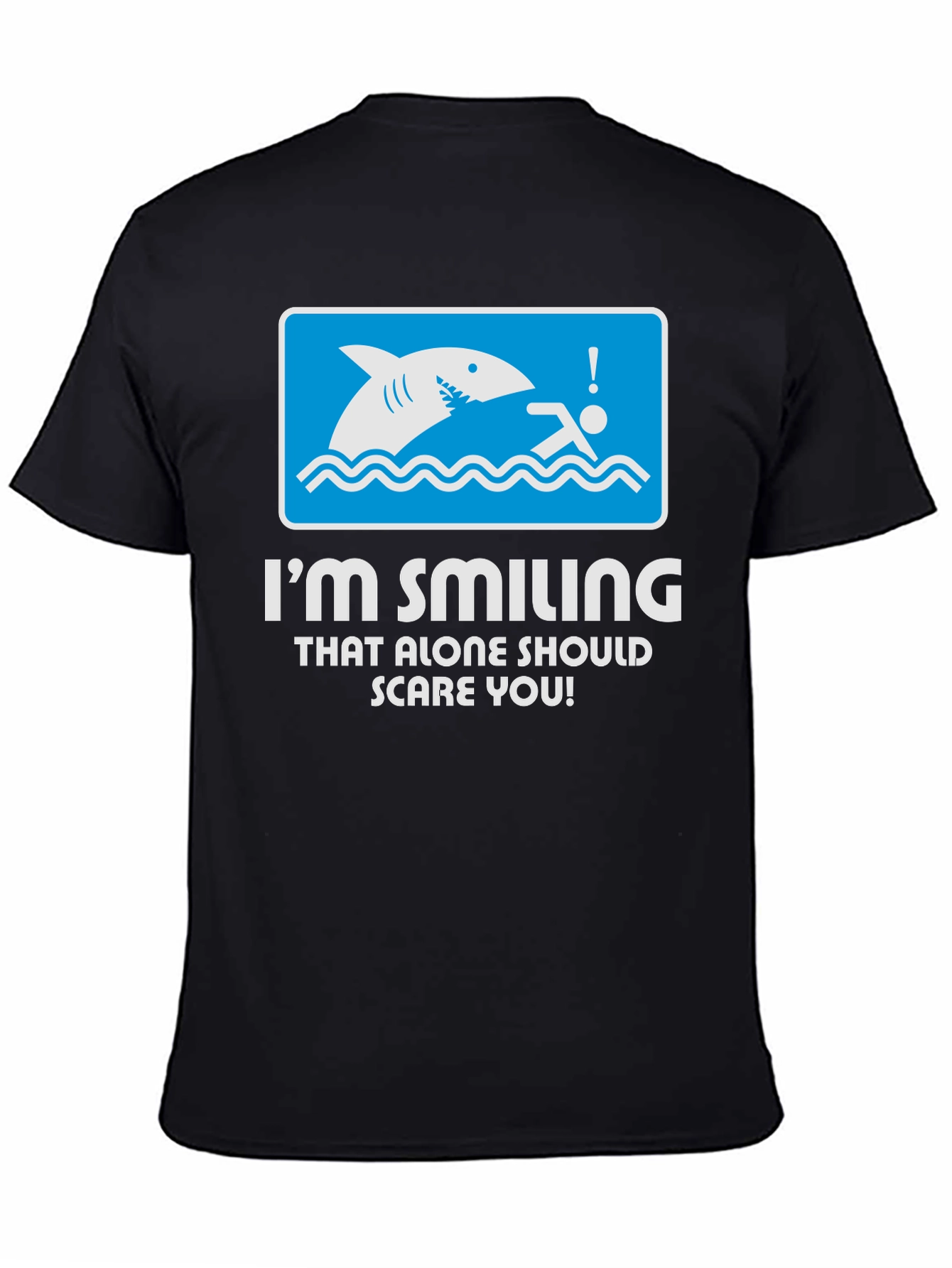 Im Smiling Shark Attack Graphic Tee