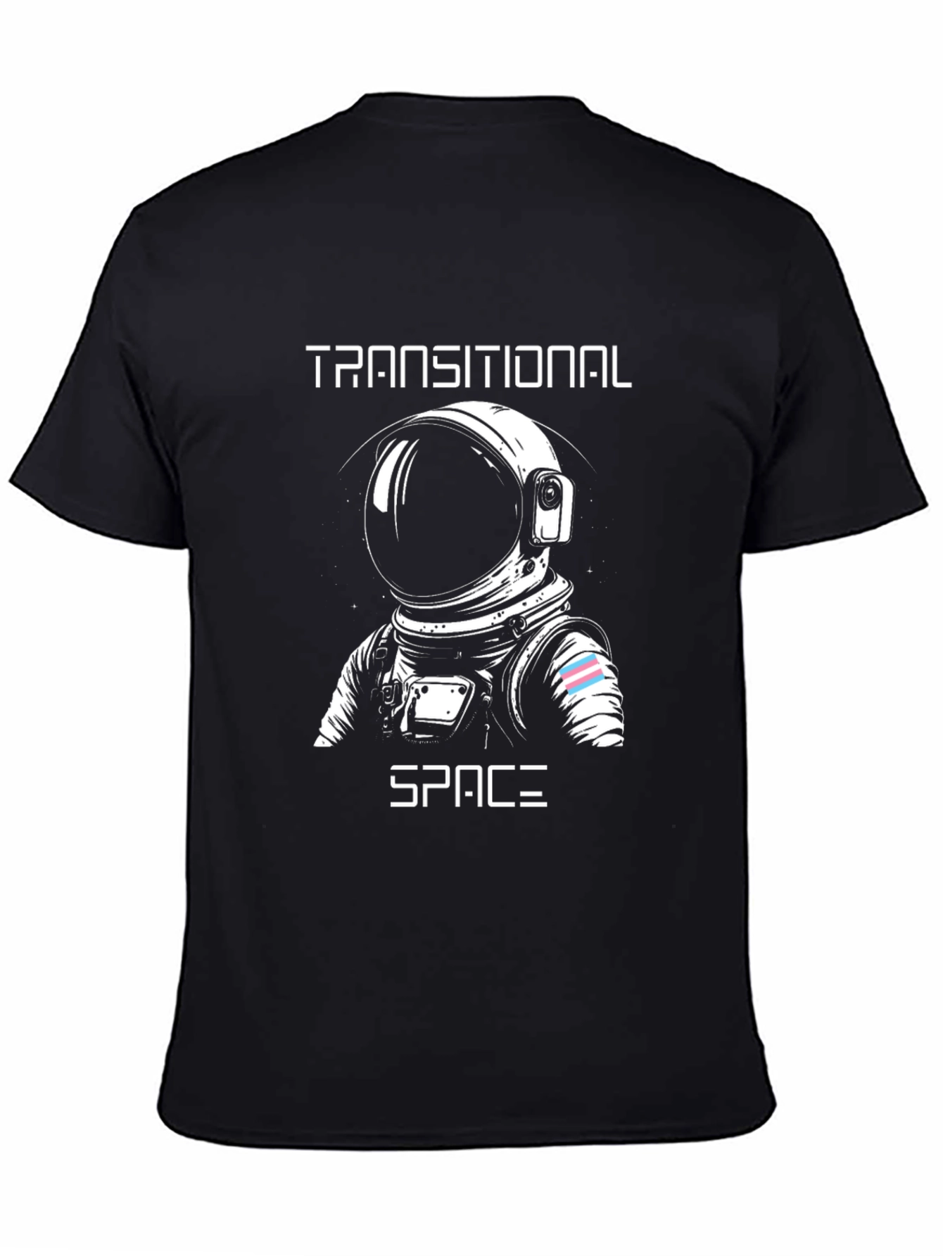 Transitional Space Astronaut T-Shirt - Black Cotton