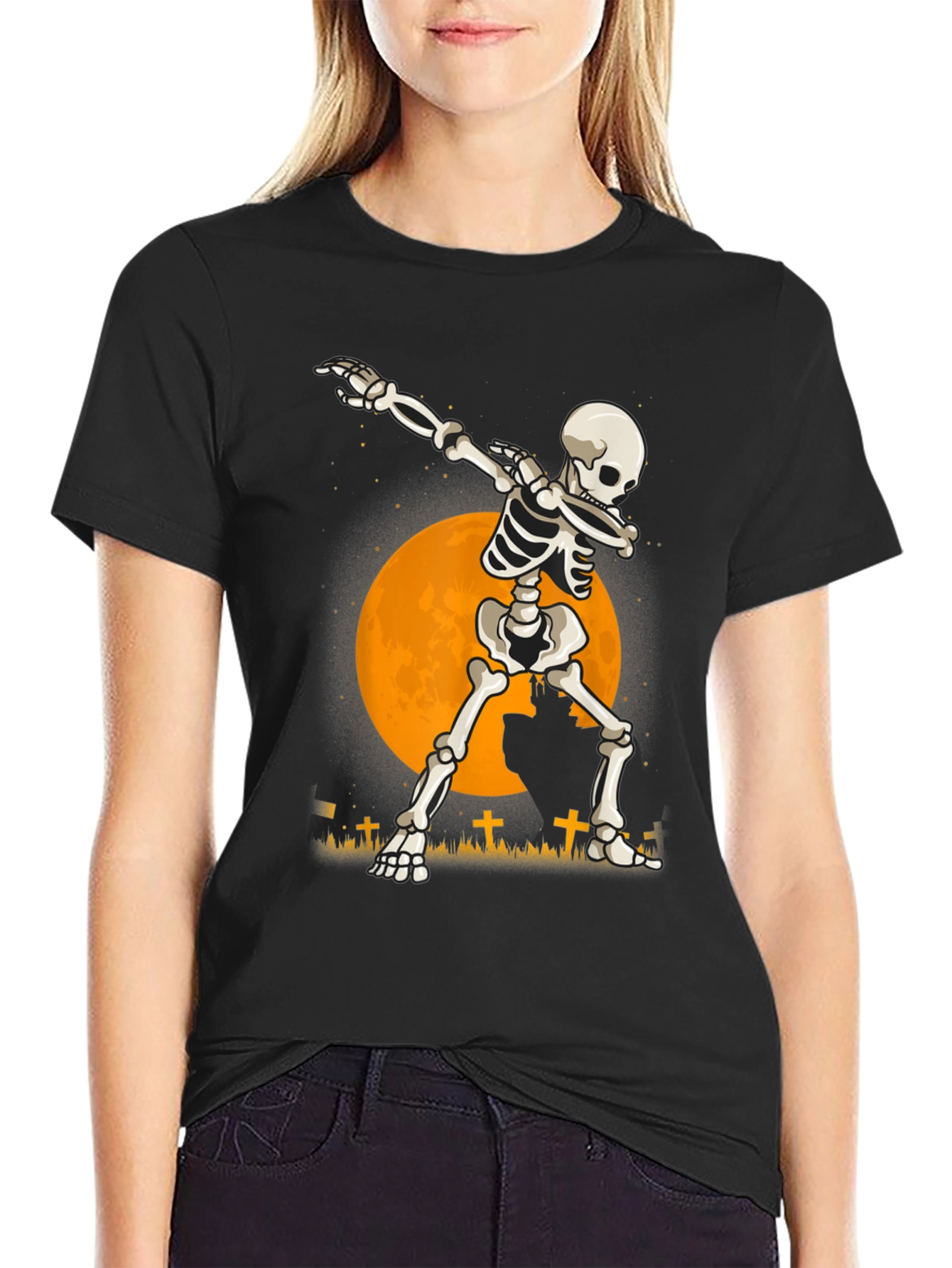 Dabbing Skeleton T-Shirt - Halloween