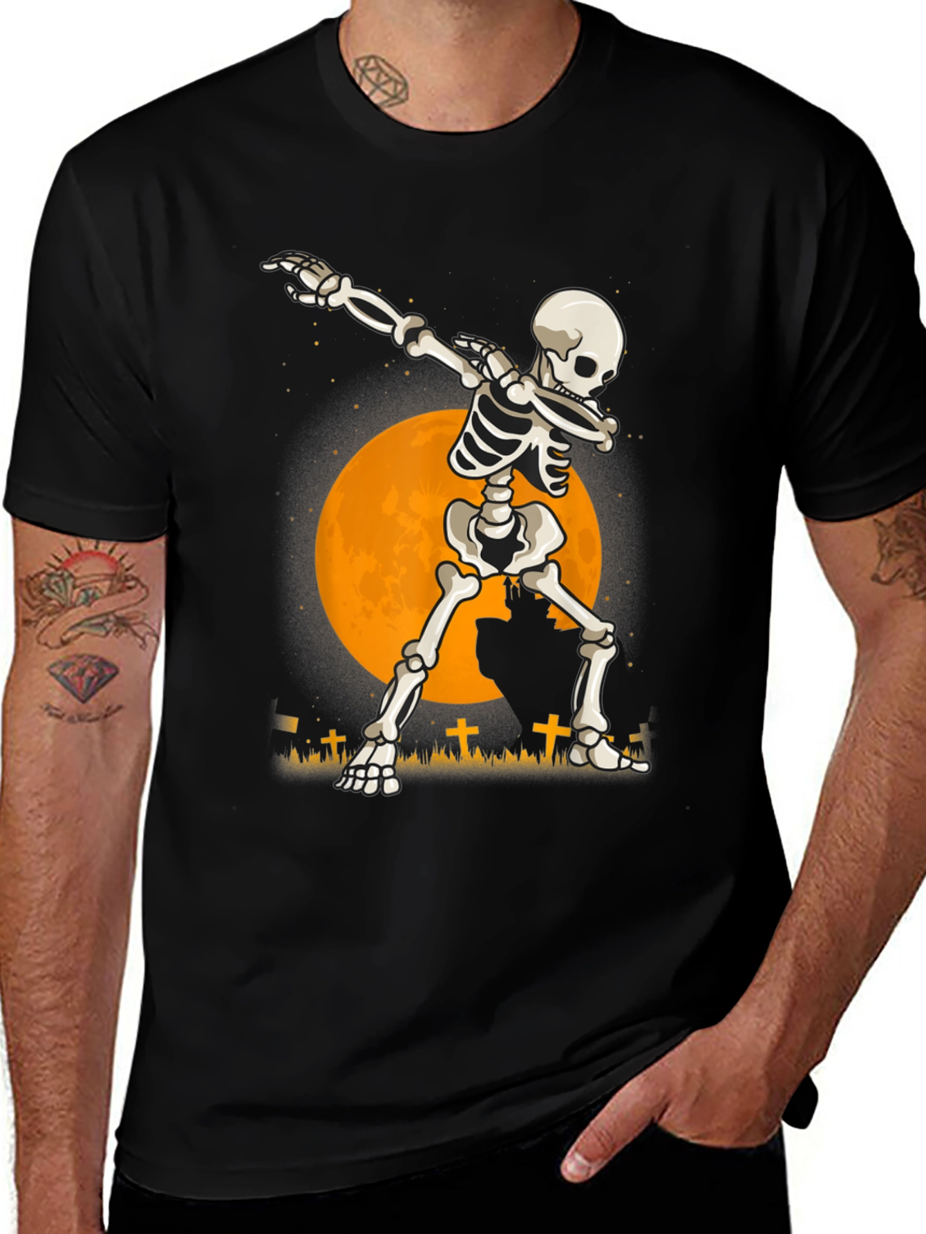 Dabbing Skeleton T-Shirt - Halloween