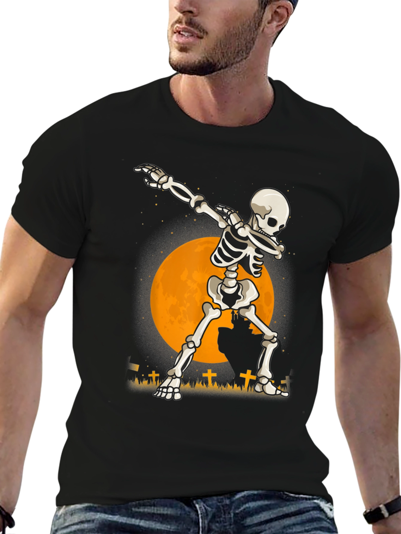 Dabbing Skeleton T-Shirt - Halloween