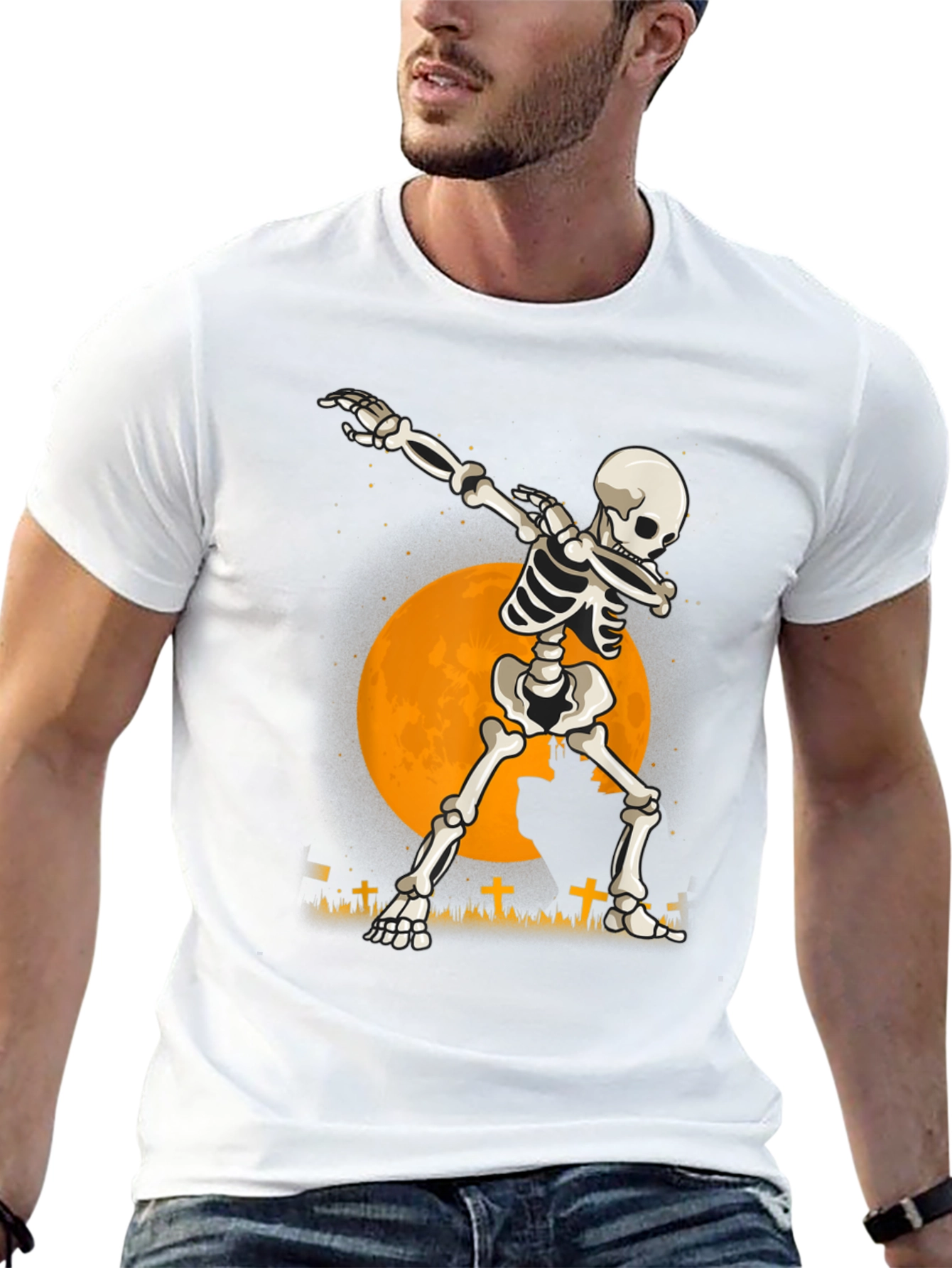 Dabbing Skeleton T-Shirt - Halloween