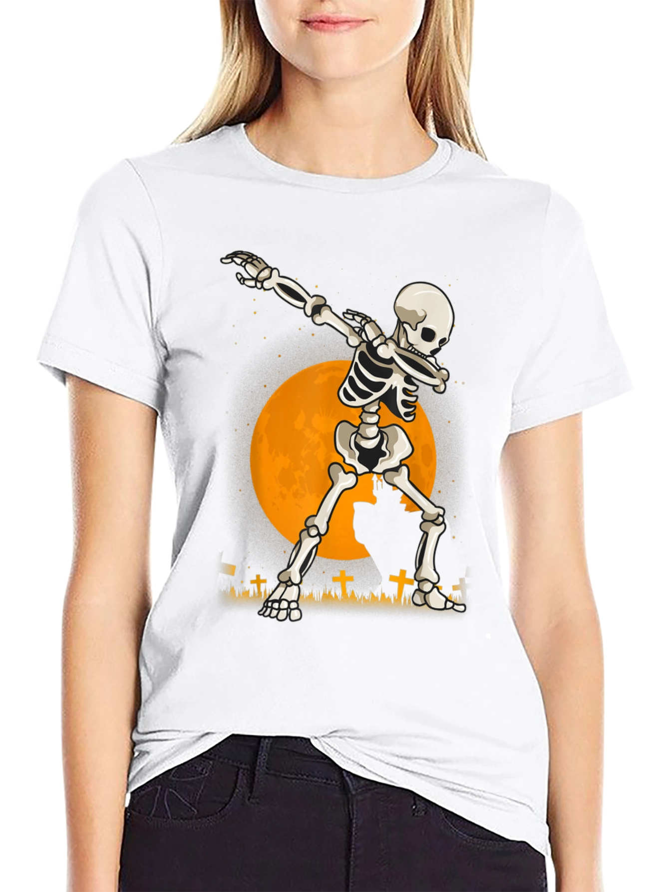 Dabbing Skeleton T-Shirt - Halloween