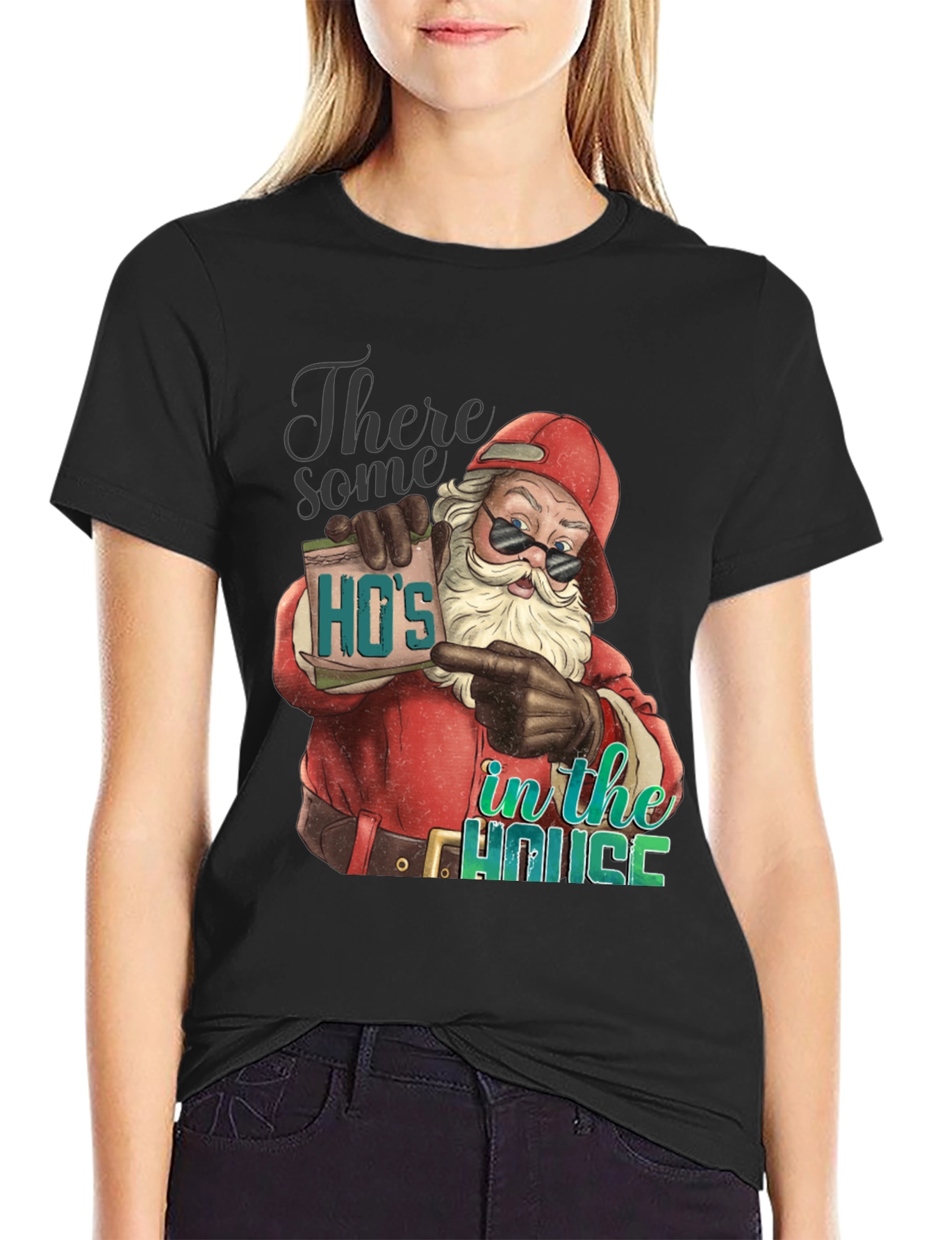 Hos in the House Santa T-Shirt