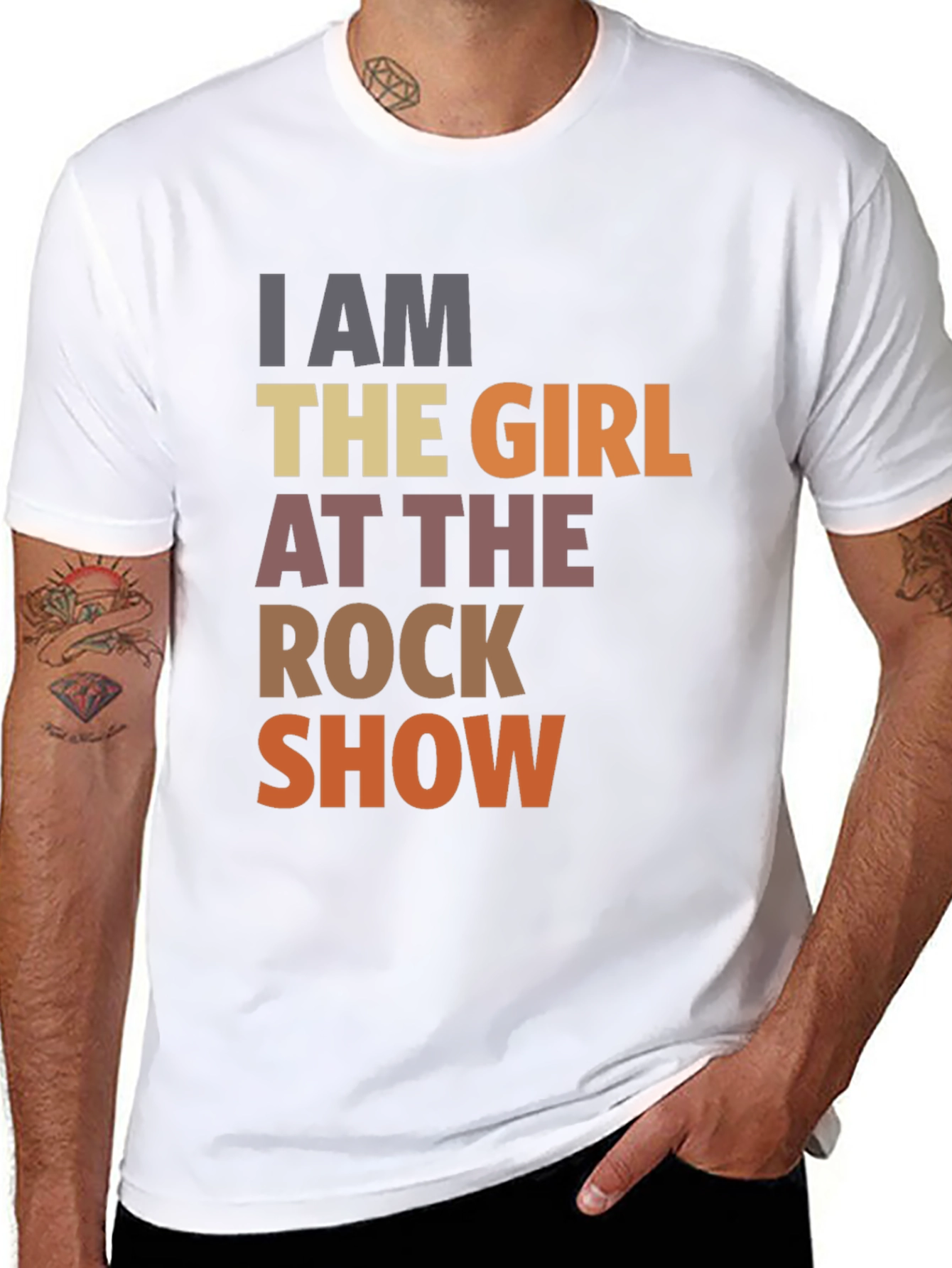 I am the girl at the rock show T-shirt