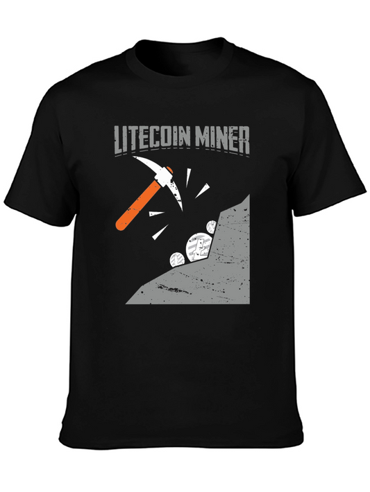 Litecoin Miner Graphic Tee - Cryptocurrency T-Shirt