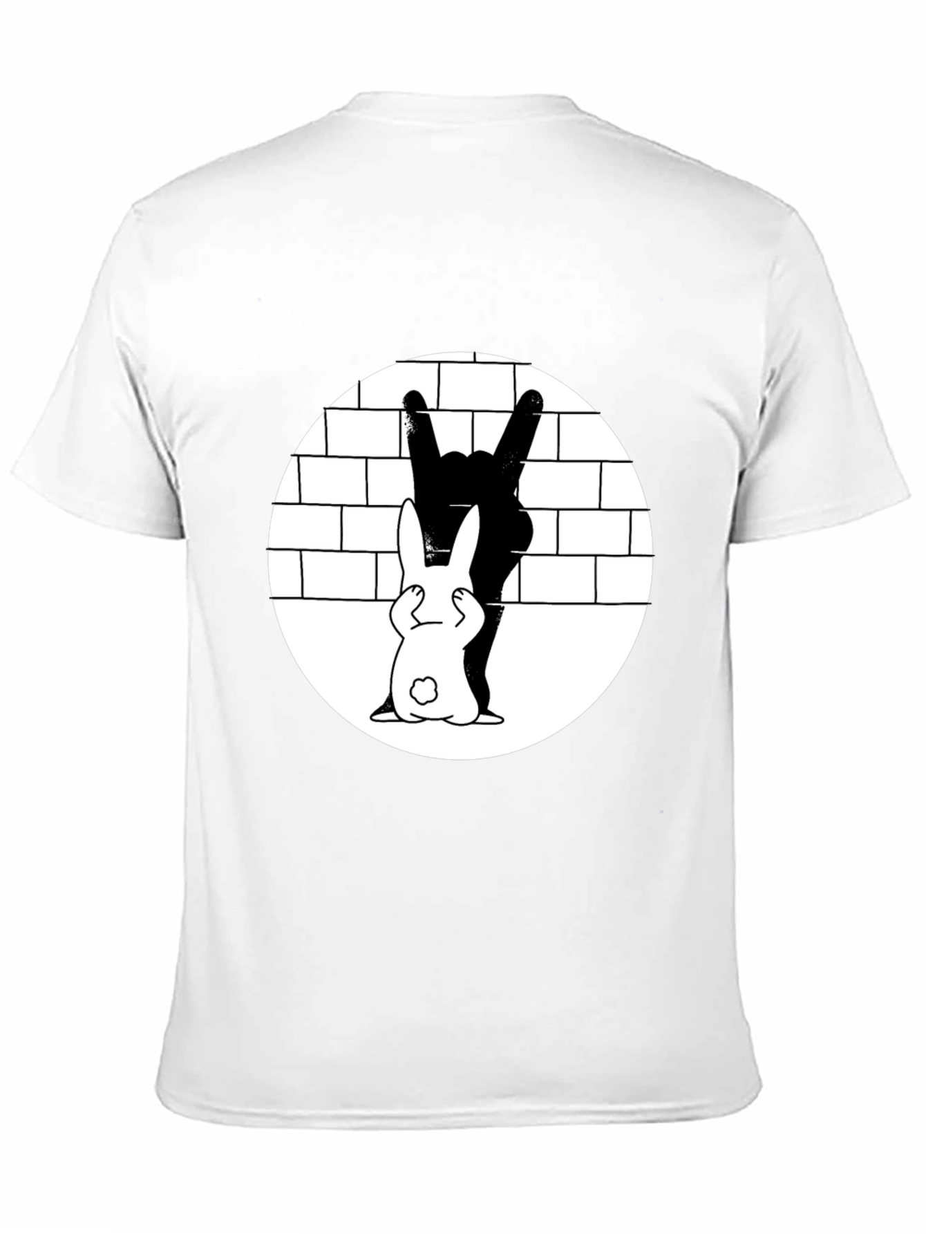 Rabbit Shadow Rocker T-Shirt - Unique Graphic Tee