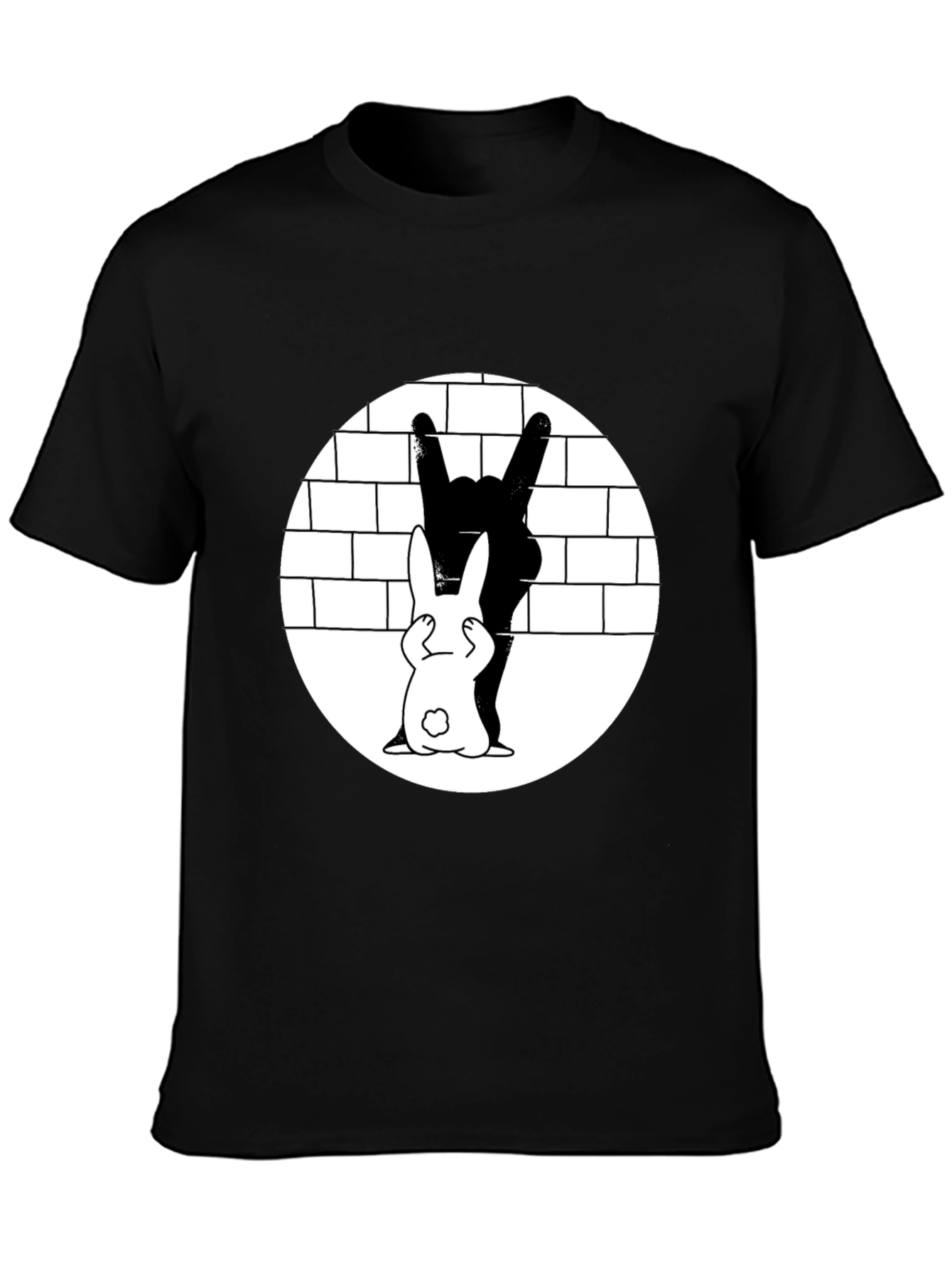 Rabbit Shadow Rocker T-Shirt - Unique Graphic Tee