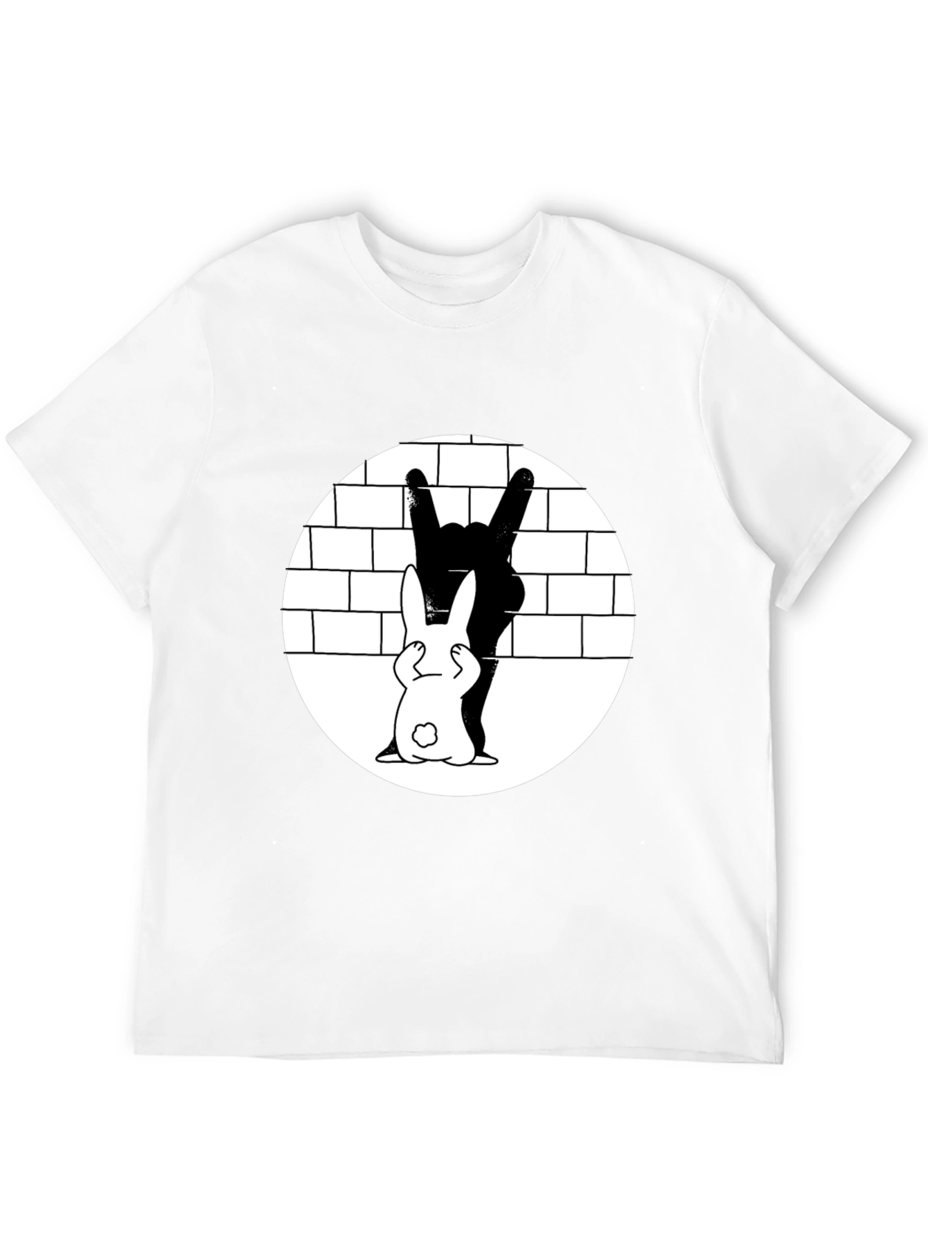 Rabbit Shadow Rocker T-Shirt - Unique Graphic Tee
