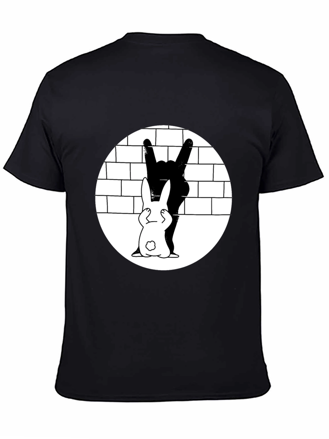 Rabbit Shadow Rocker T-Shirt - Unique Graphic Tee