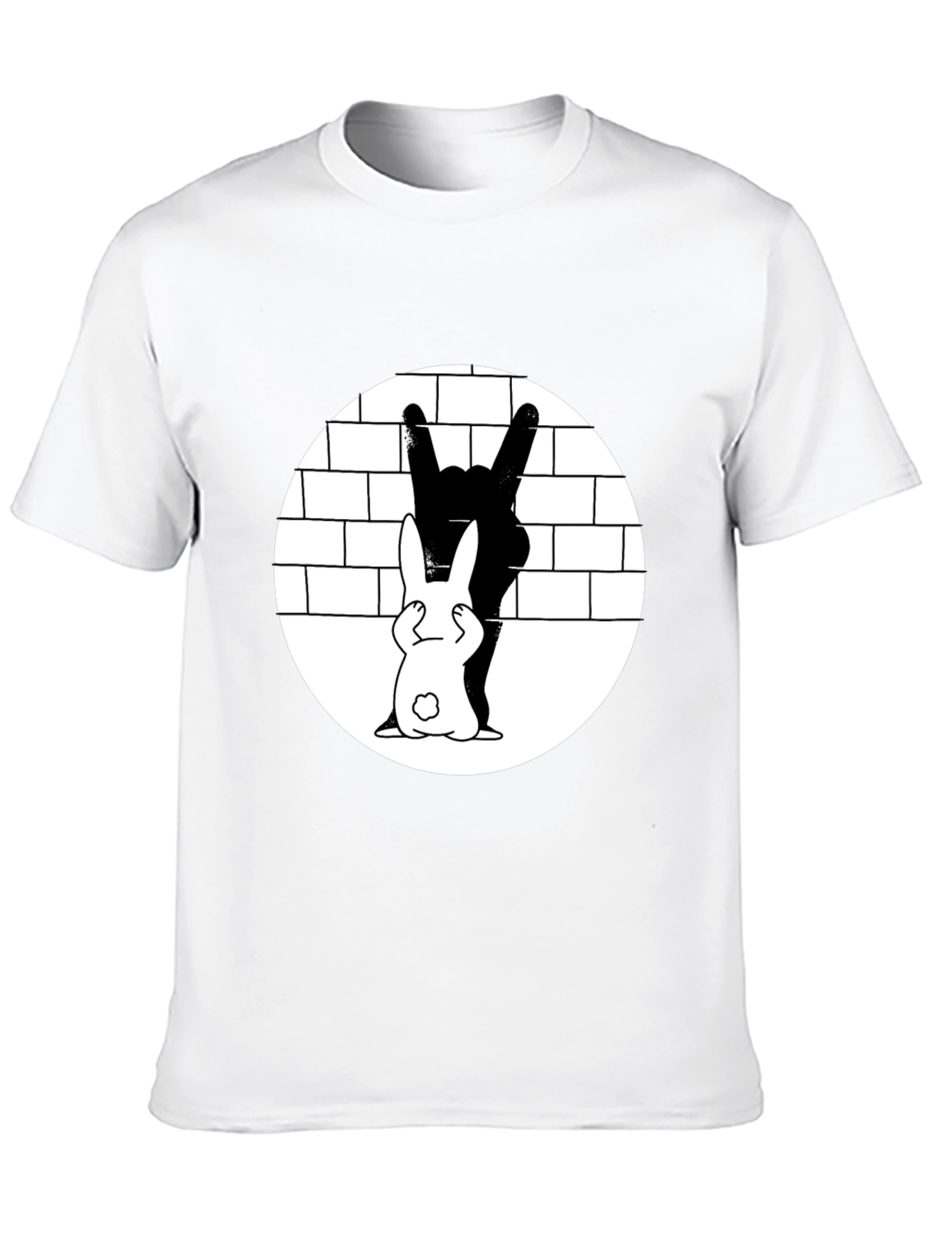 Rabbit Shadow Rocker T-Shirt - Unique Graphic Tee
