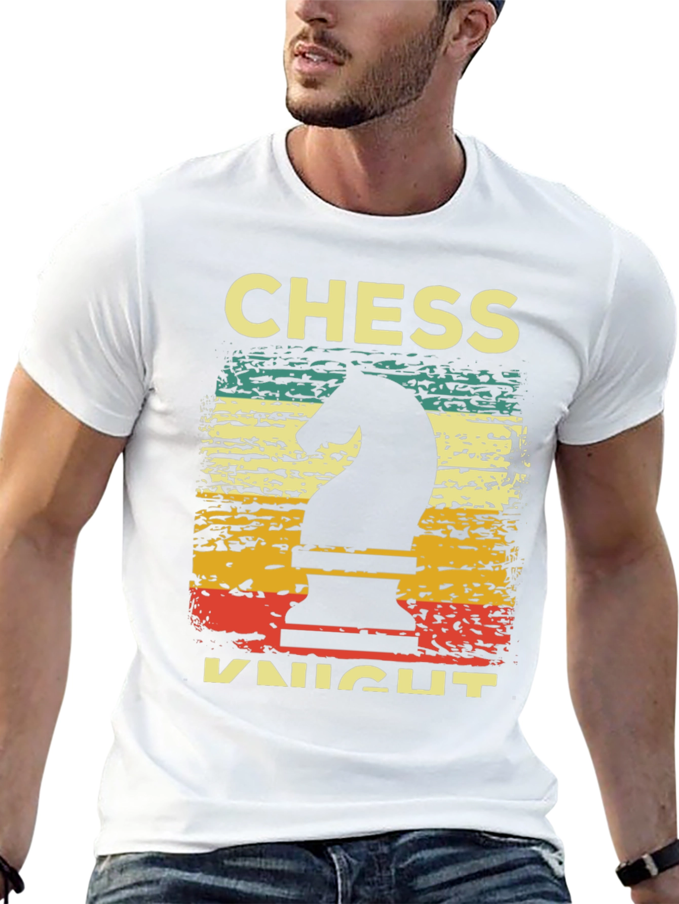 Chess Knight T-Shirt Retro Style Tee