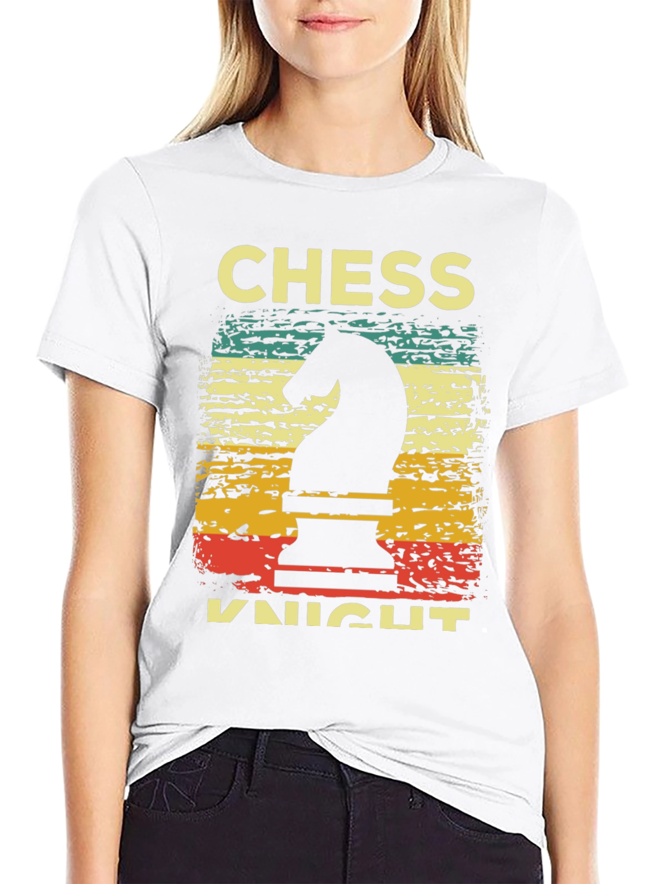 Chess Knight T-Shirt Retro Style Tee