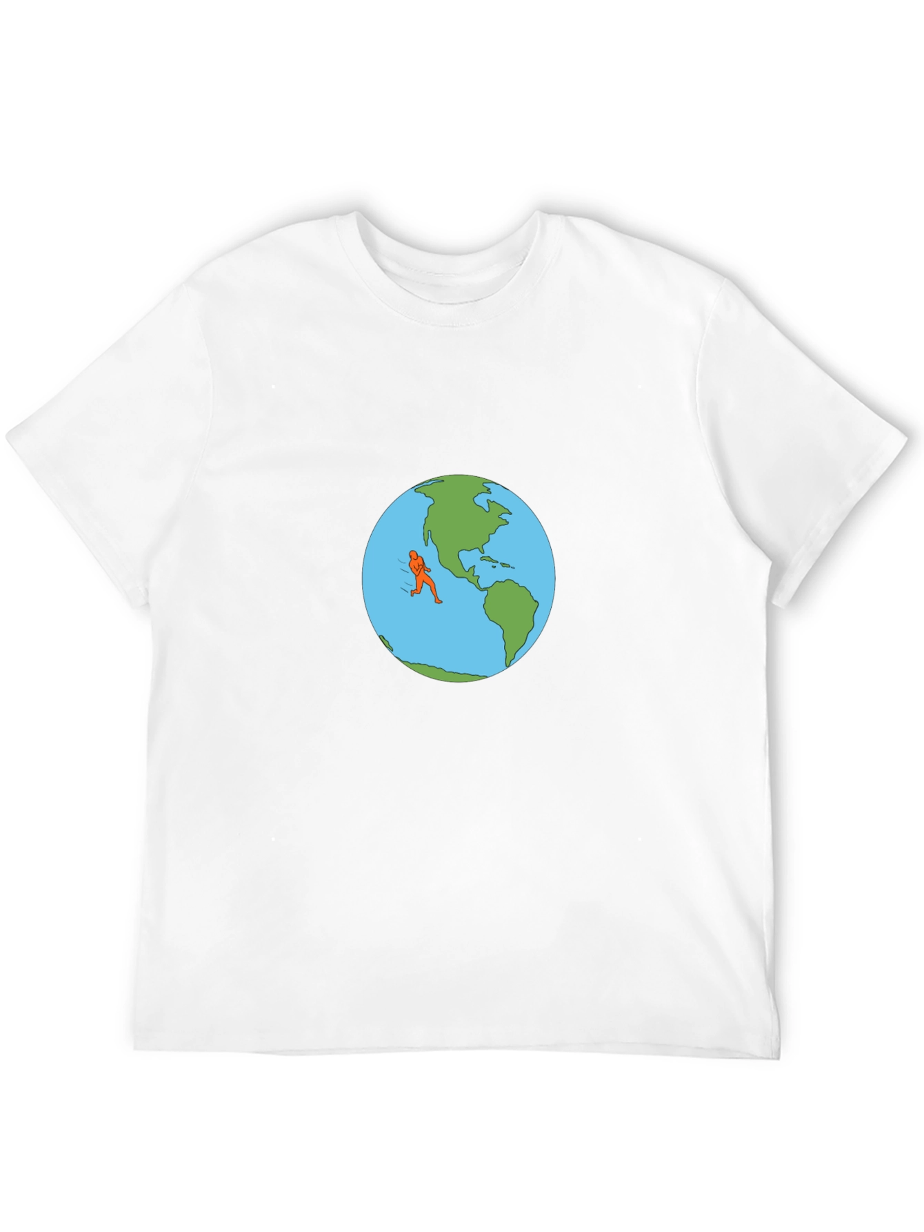 Running the World T-Shirt - Earth Graphic Tee