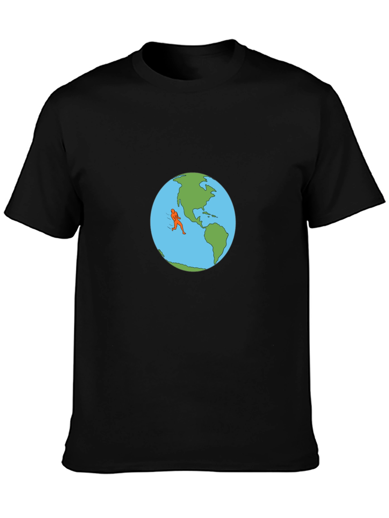 Running the World T-Shirt - Earth Graphic Tee