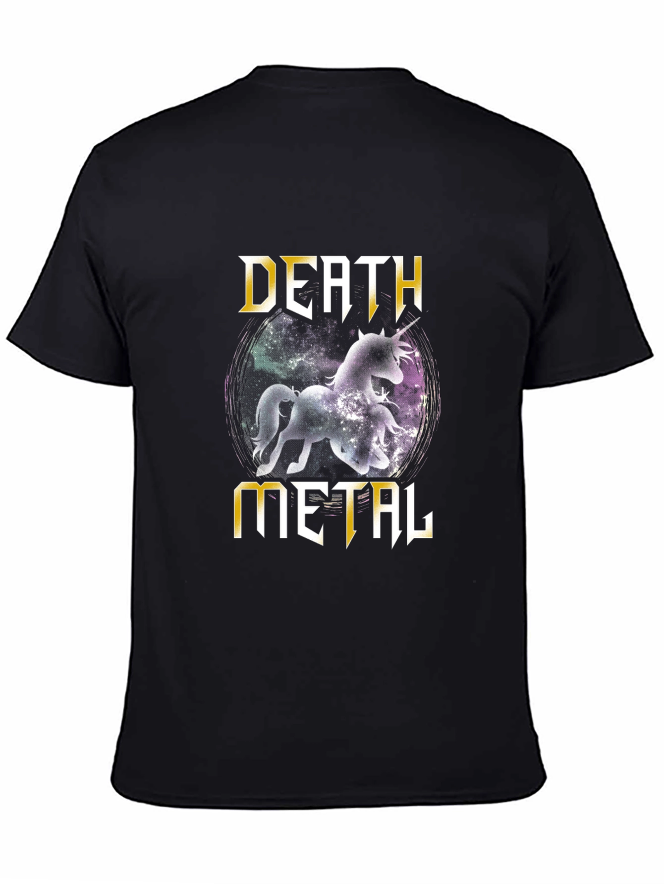 Death Metal Unicorn T-Shirt - Black