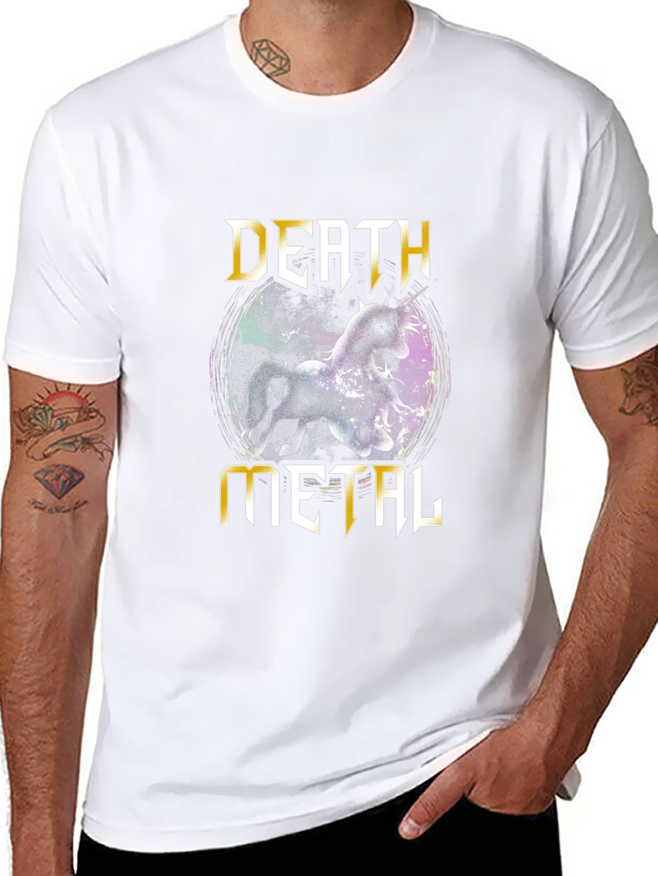 Death Metal Unicorn T-Shirt - Black