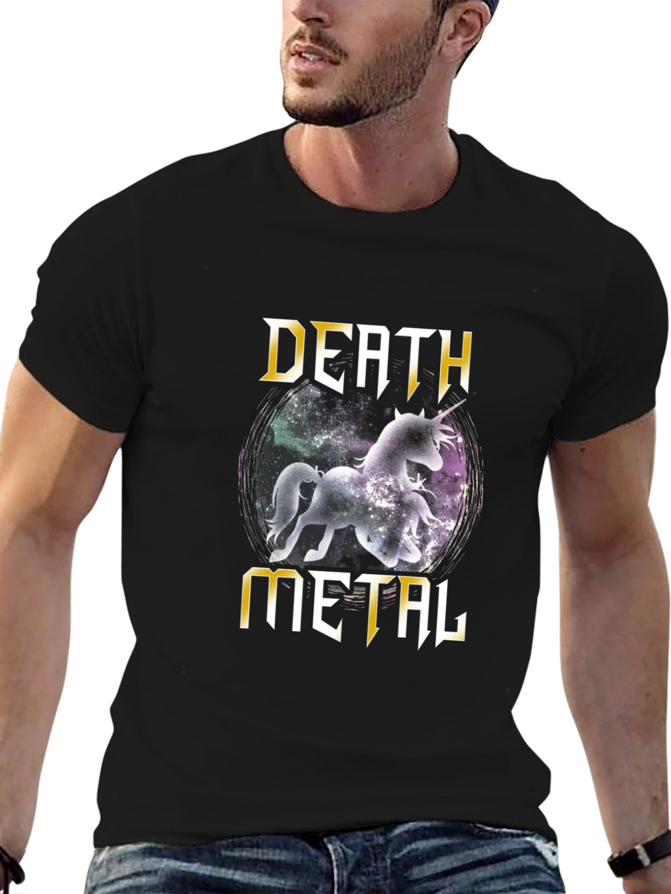 Death Metal Unicorn T-Shirt - Black