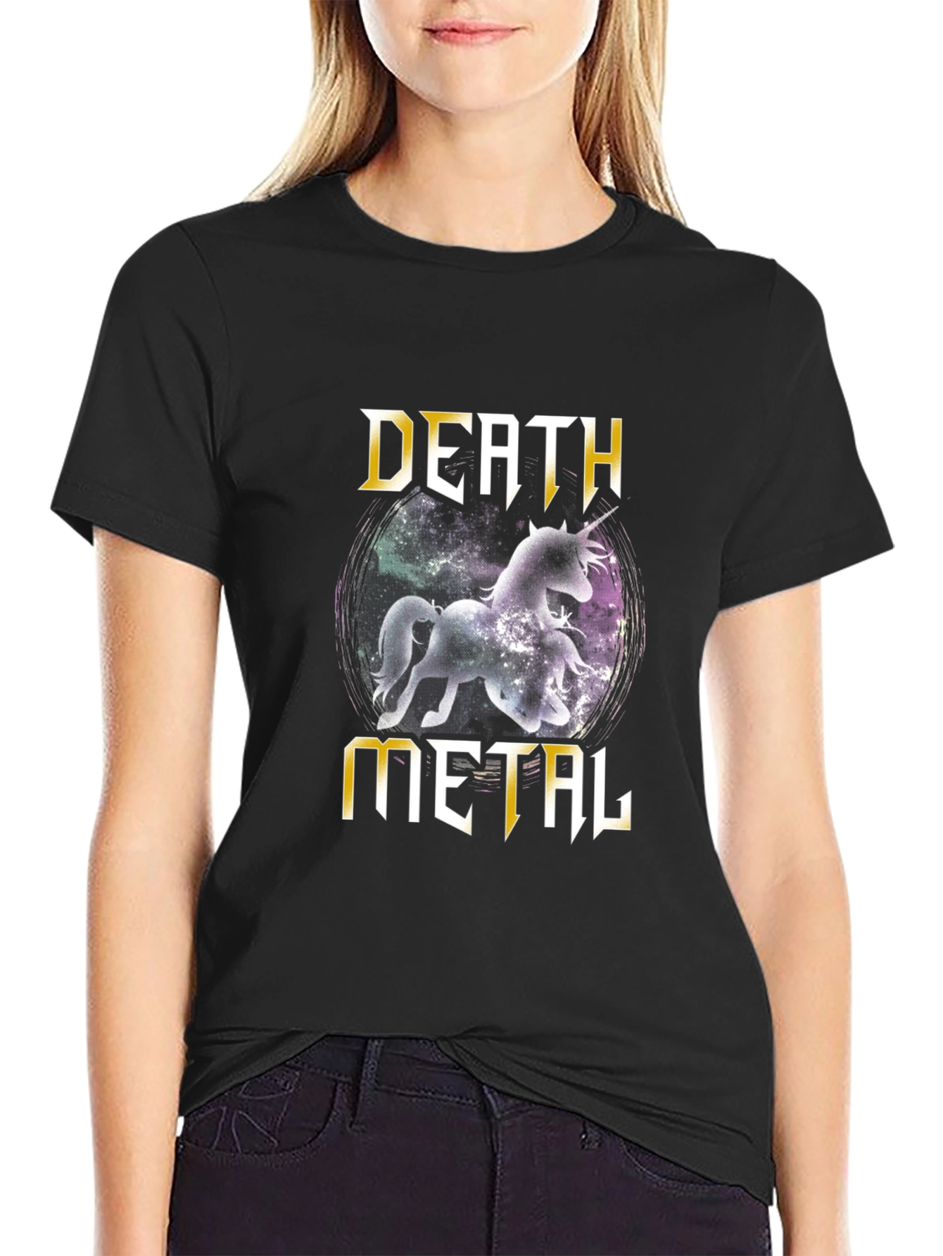 Death Metal Unicorn T-Shirt - Black