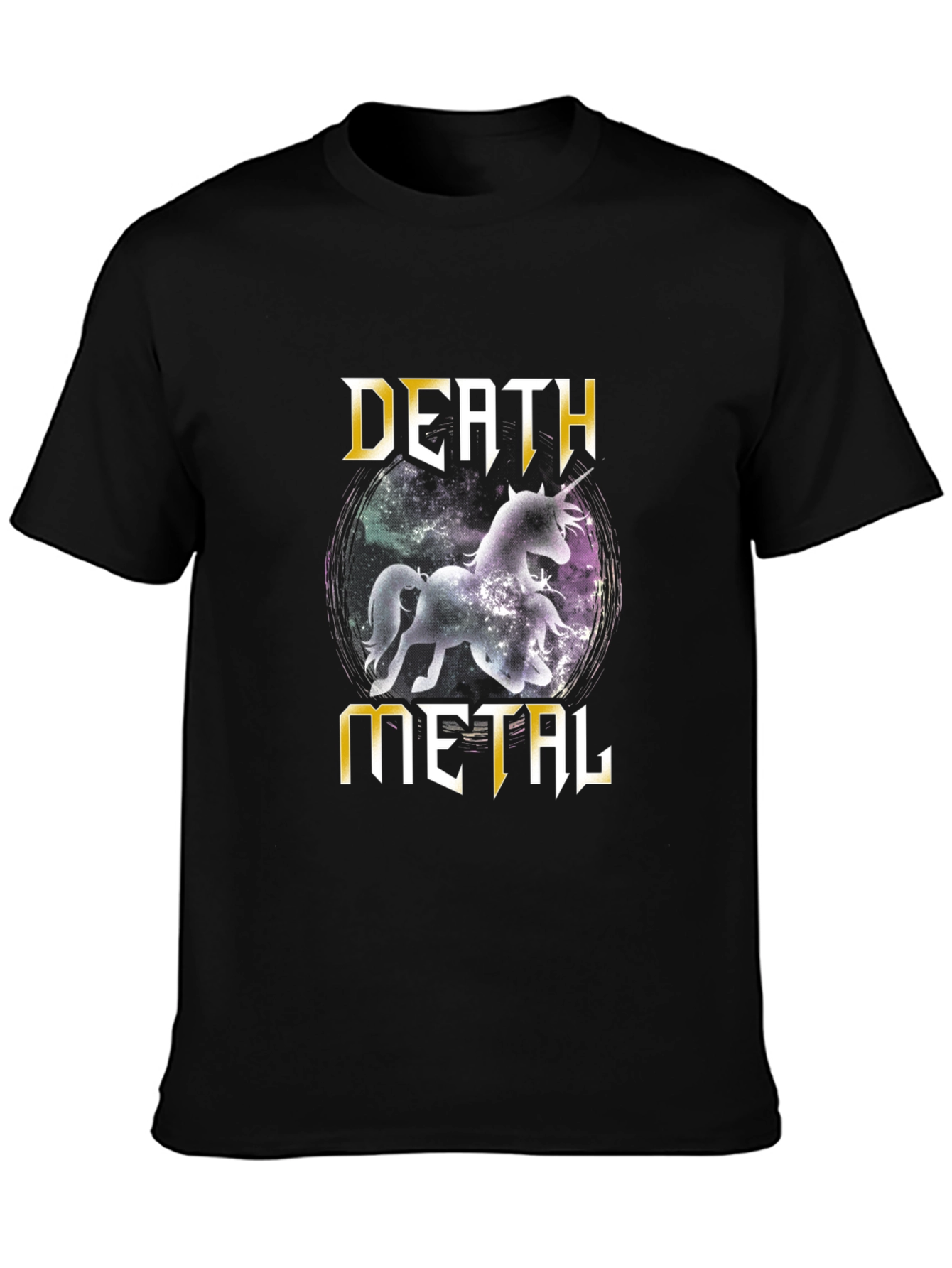Death Metal Unicorn T-Shirt - Black