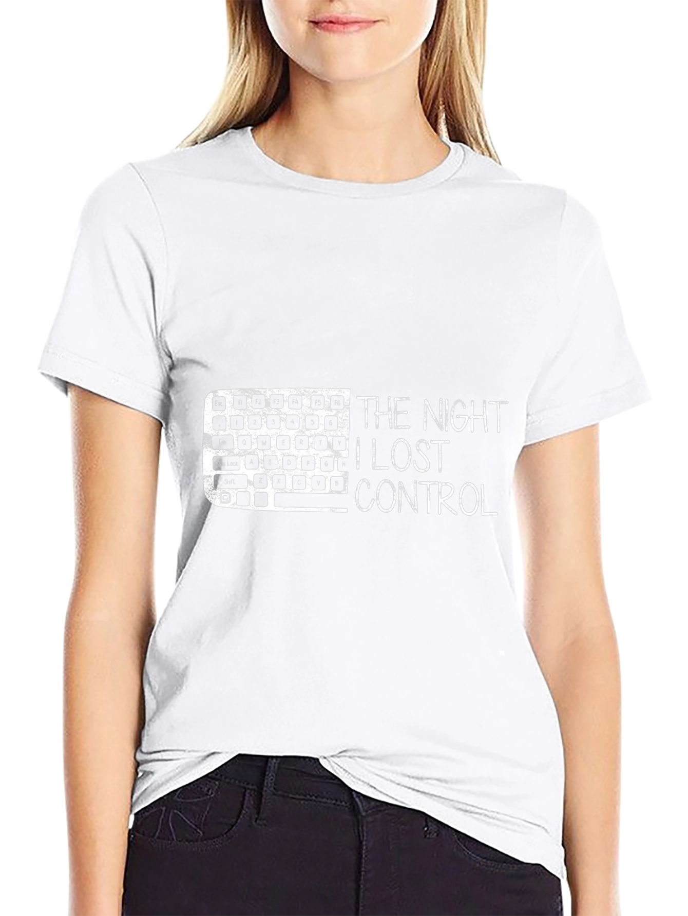 The Night I Lost Control Keyboard Graphic T-Shirt