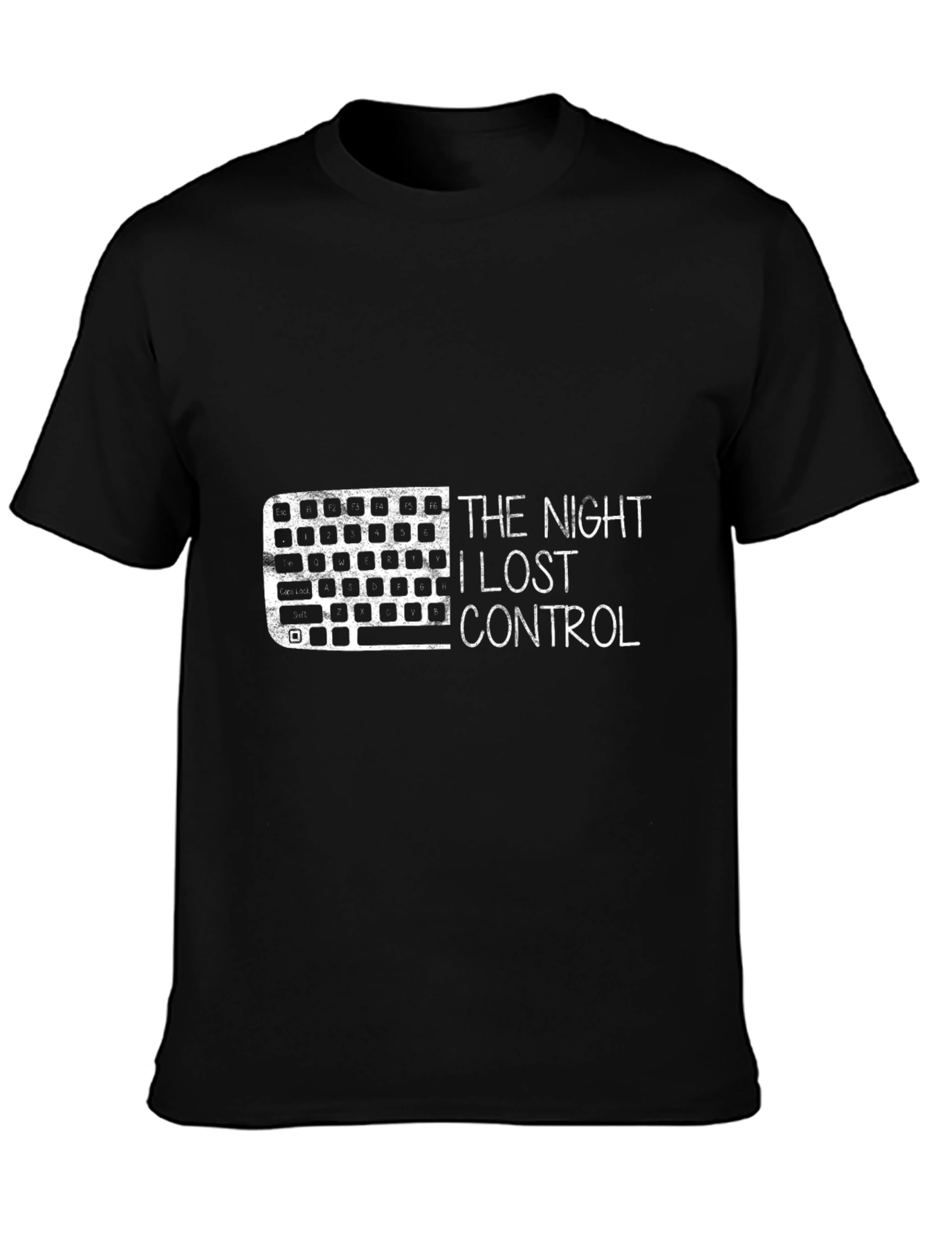 The Night I Lost Control Keyboard Graphic T-Shirt