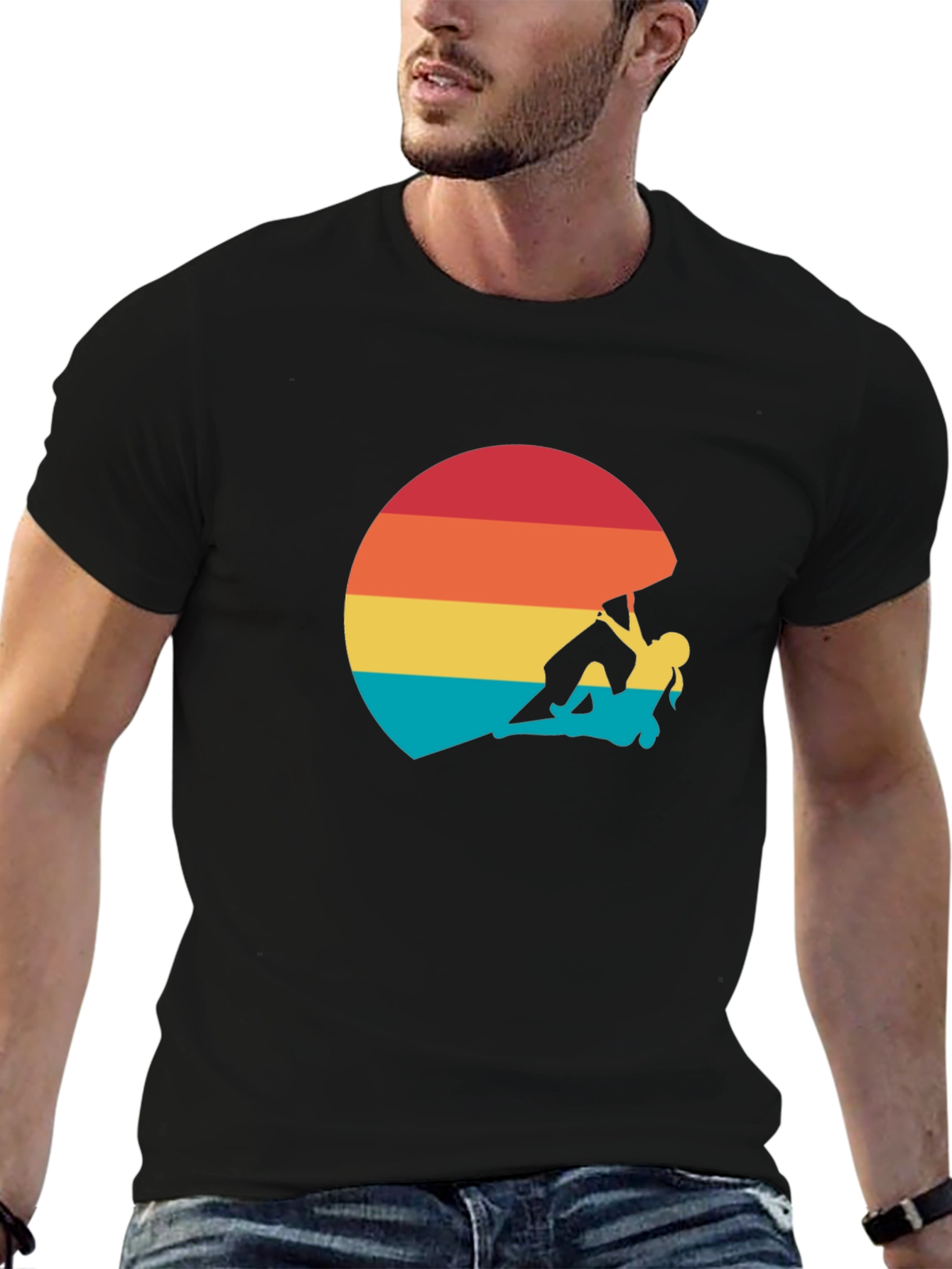 Climber Sunset Graphic Tee - Adventure Ready!