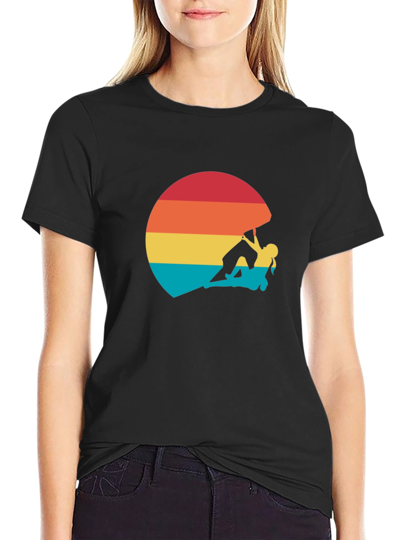 Climber Sunset Graphic Tee - Adventure Ready!
