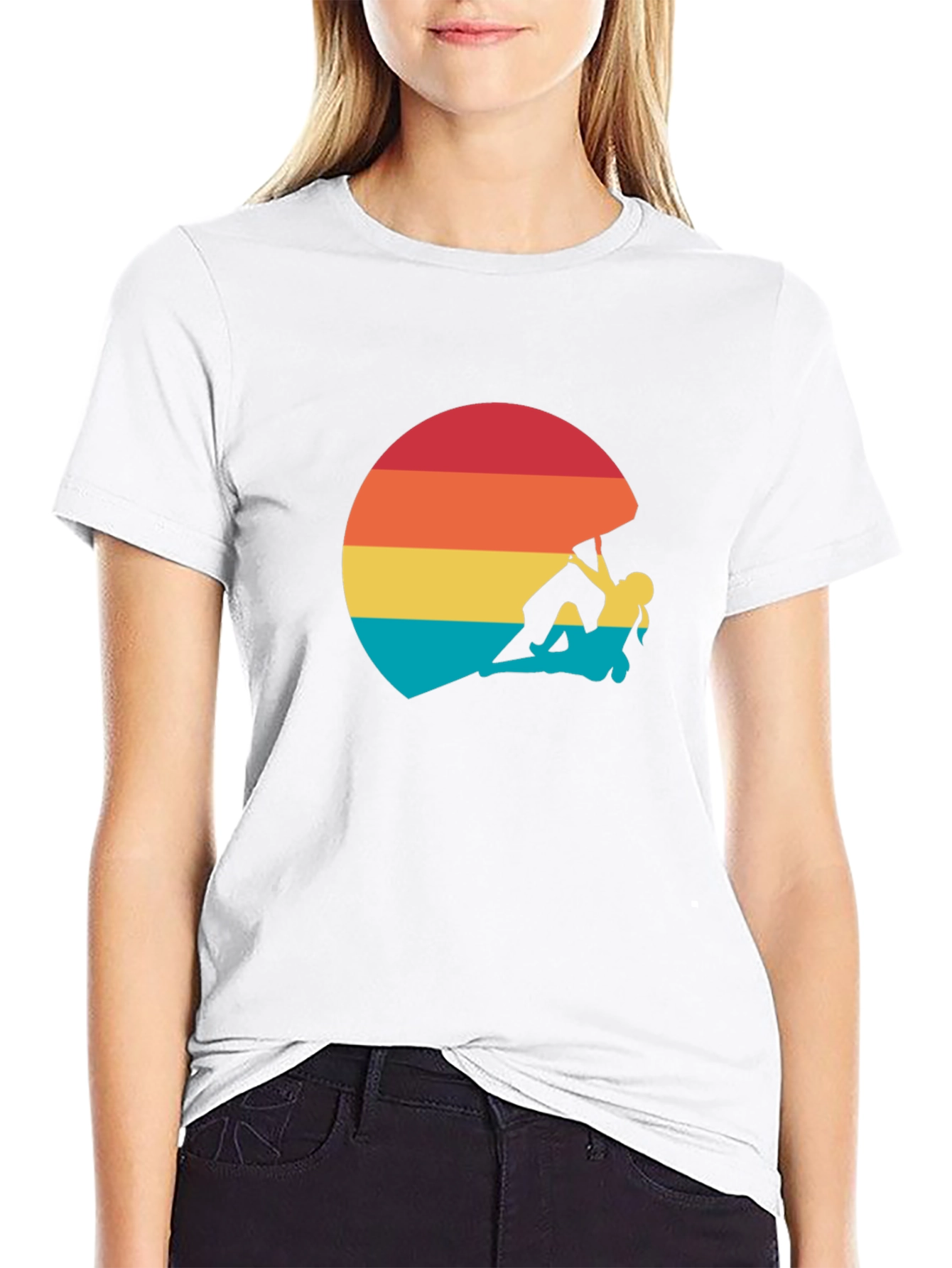 Climber Sunset Graphic Tee - Adventure Ready!