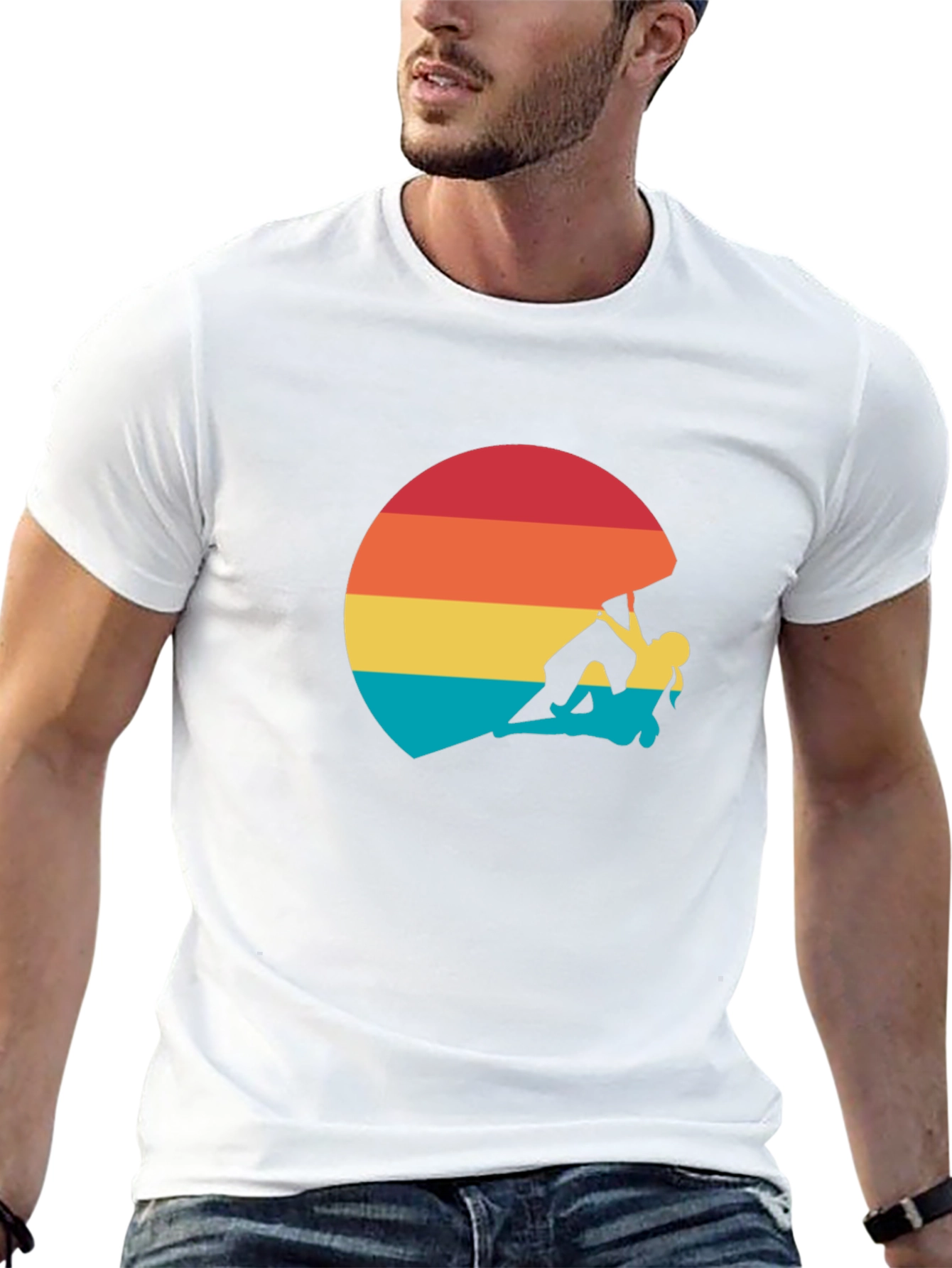 Climber Sunset Graphic Tee - Adventure Ready!