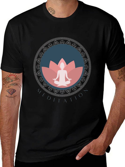 Meditation Mandala Graphic T-Shirt