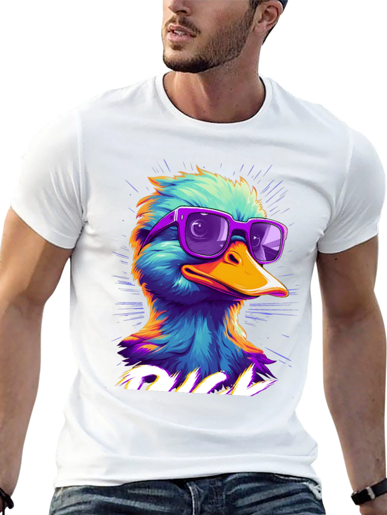 Cool Duck T-Shirt Graphic Print