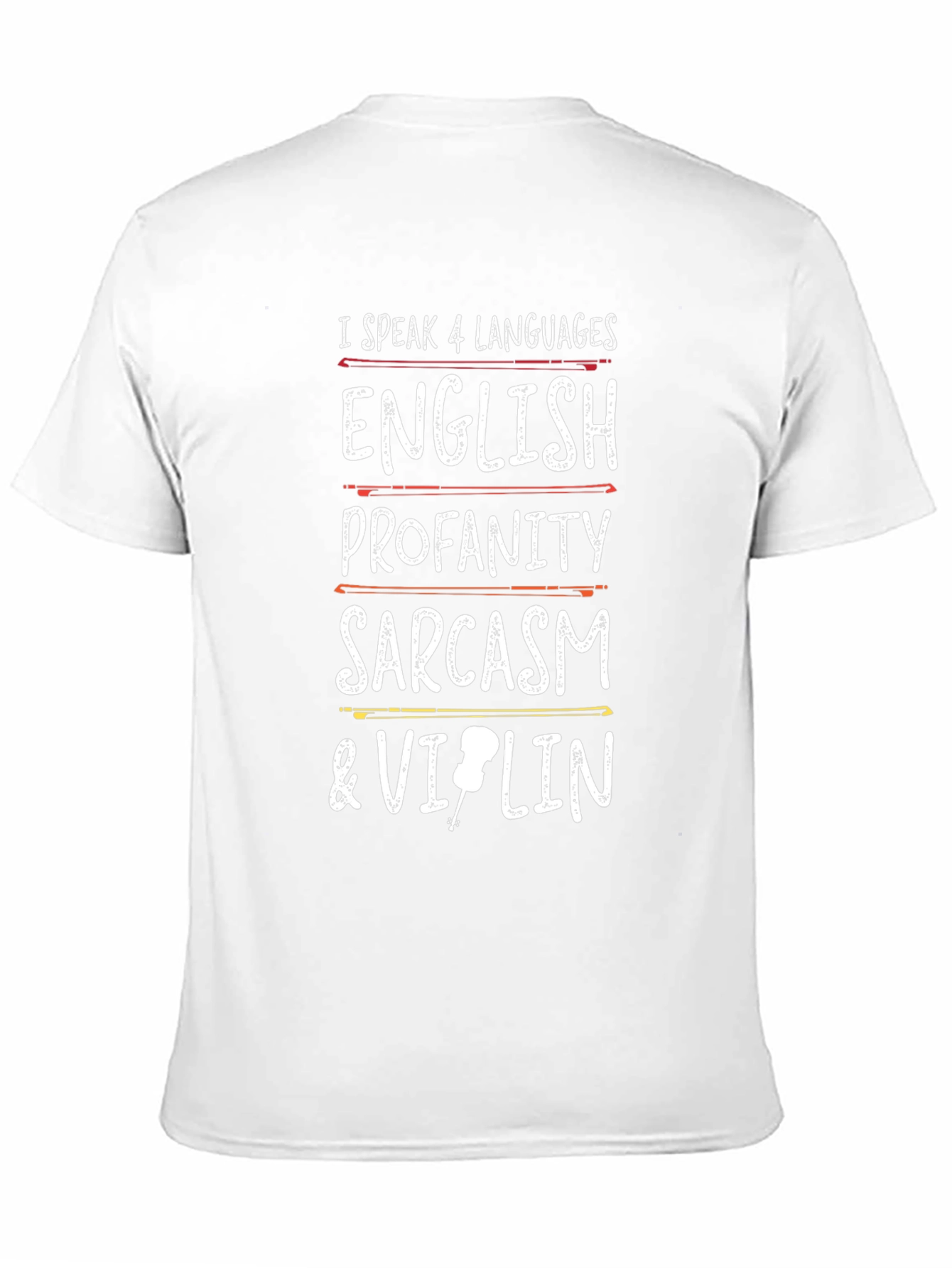I Speak 4 Languages Funny Music T-Shirt