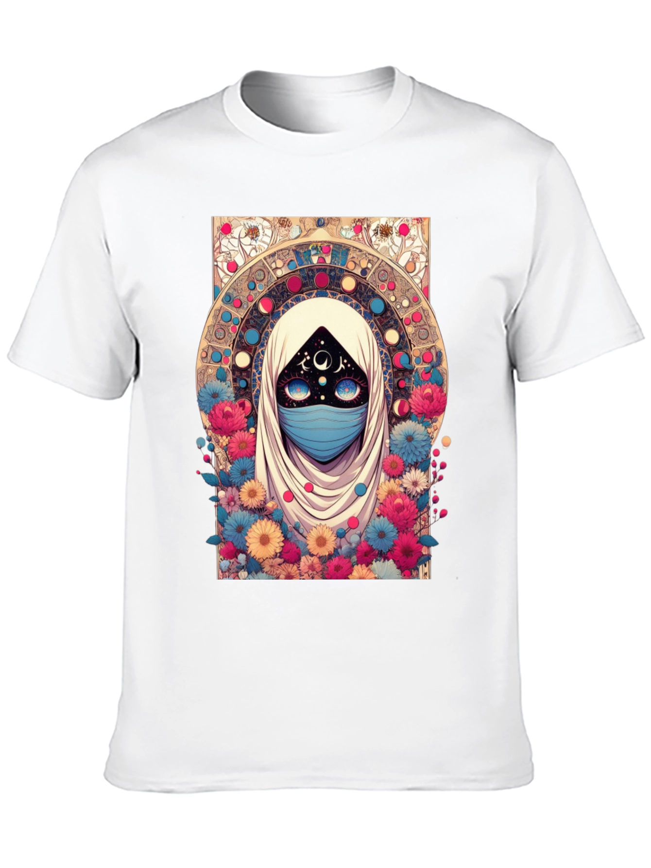 Mystic Floral Graphic Tee - Unique Design