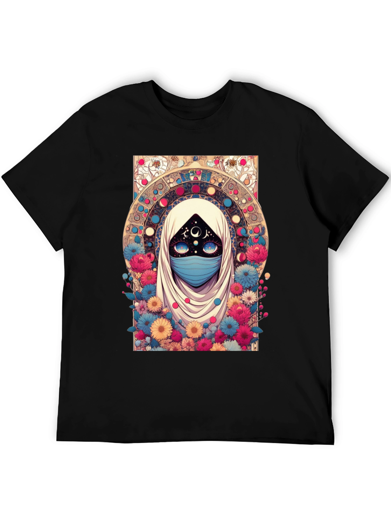 Mystic Floral Graphic Tee - Unique Design