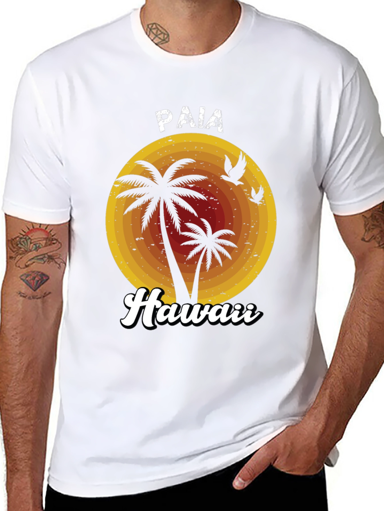 Paia Hawaii Palm Tree Graphic Tee