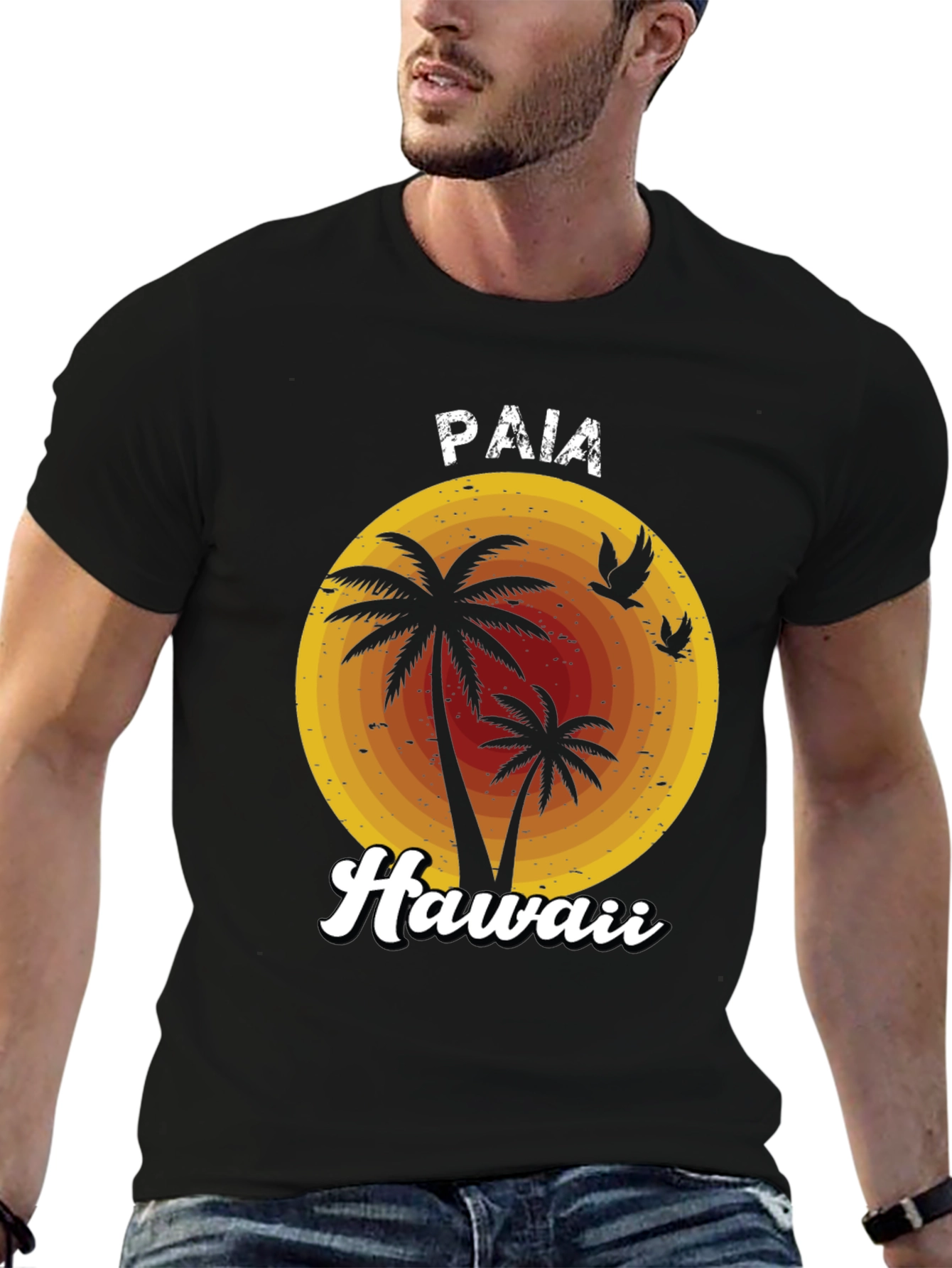 Paia Hawaii Palm Tree Graphic Tee