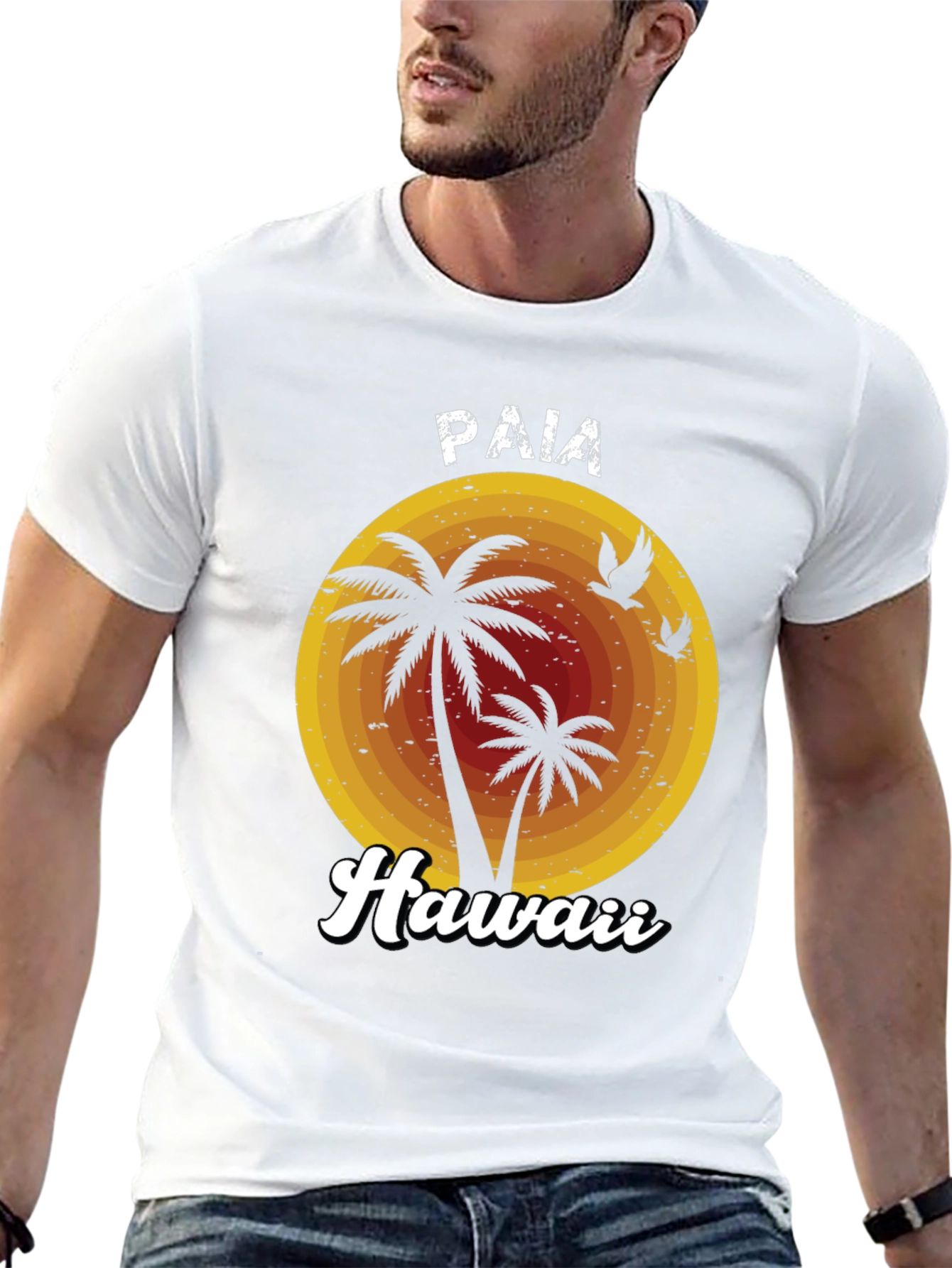 Paia Hawaii Palm Tree Graphic Tee