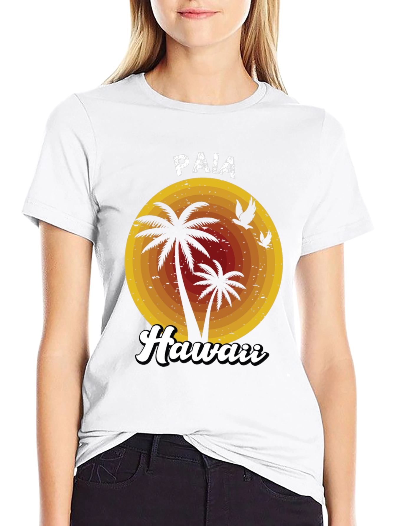 Paia Hawaii Palm Tree Graphic Tee
