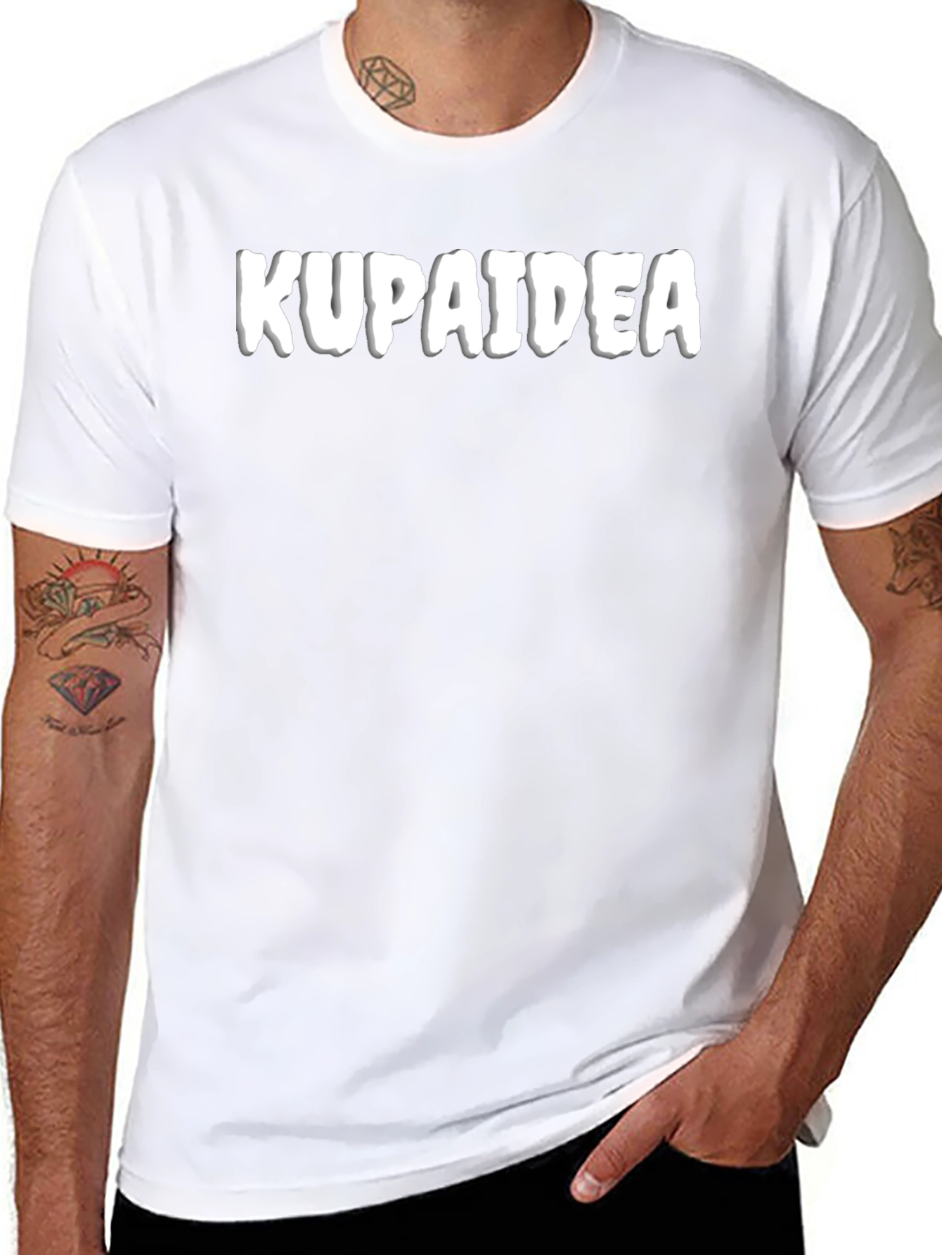 Kupaidea Black Graphic T-Shirt