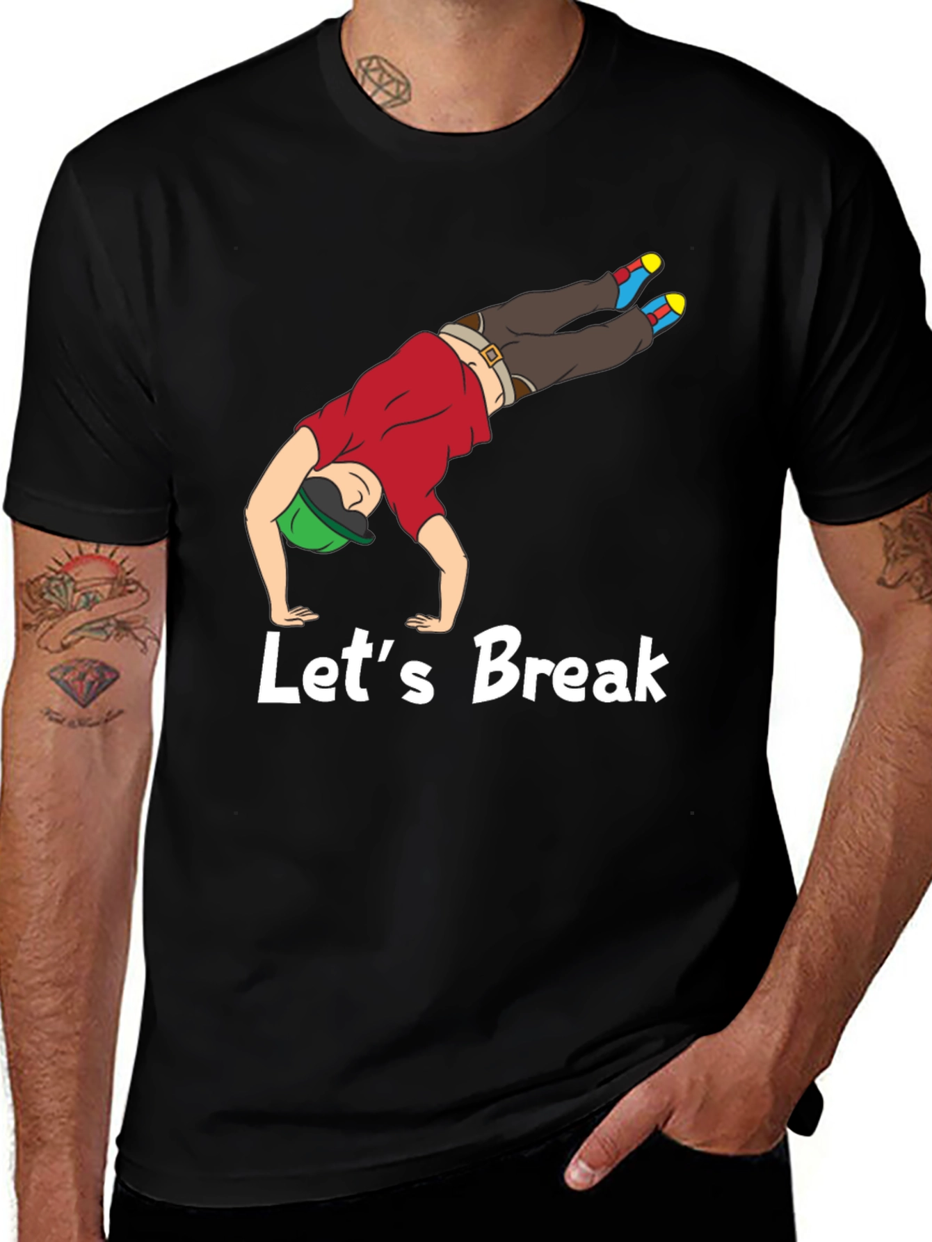 Lets Break Dance T-Shirt - Black