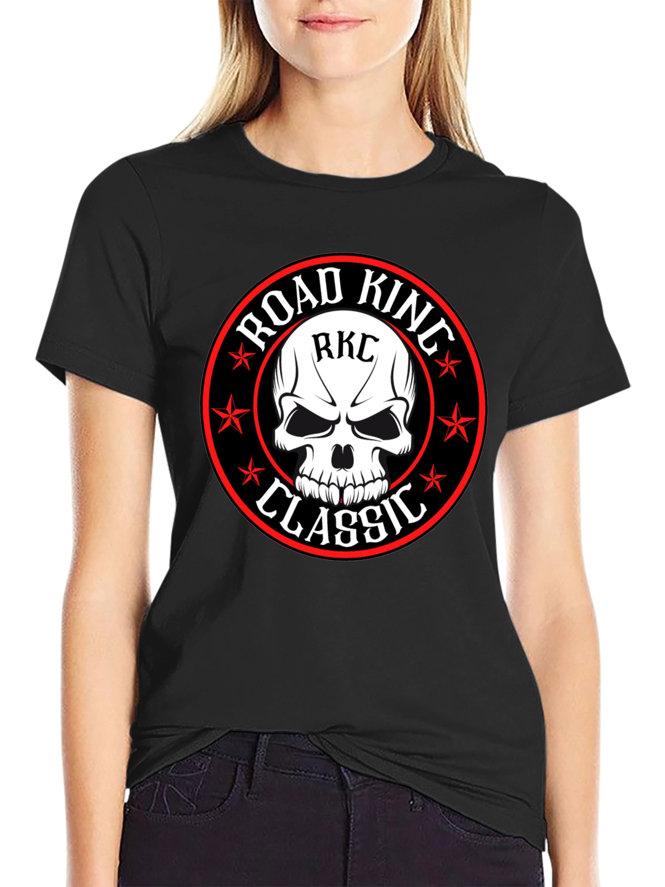 Road King Classic Skull T-Shirt - Black