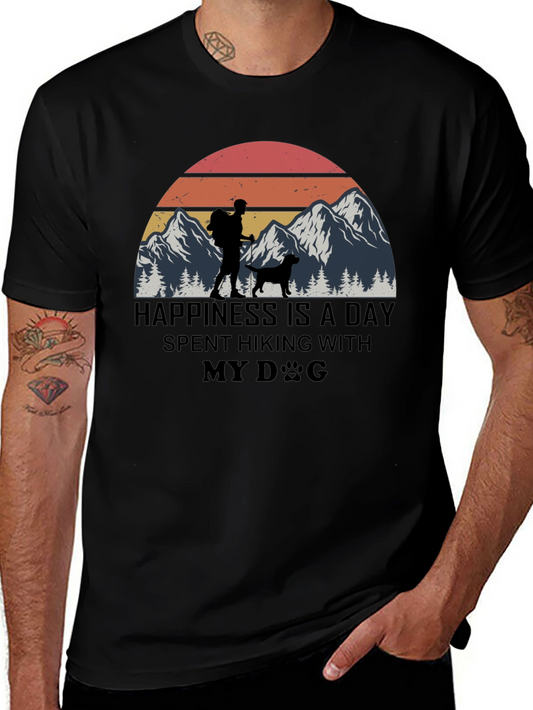 Happiness is Hiking with My Dog T-Shirt