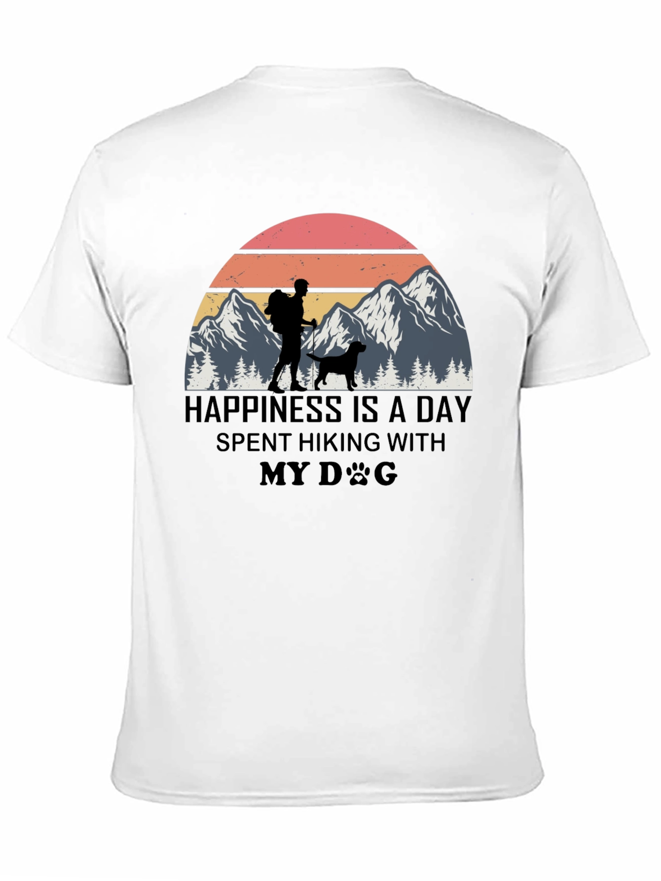 Happiness is Hiking with My Dog T-Shirt