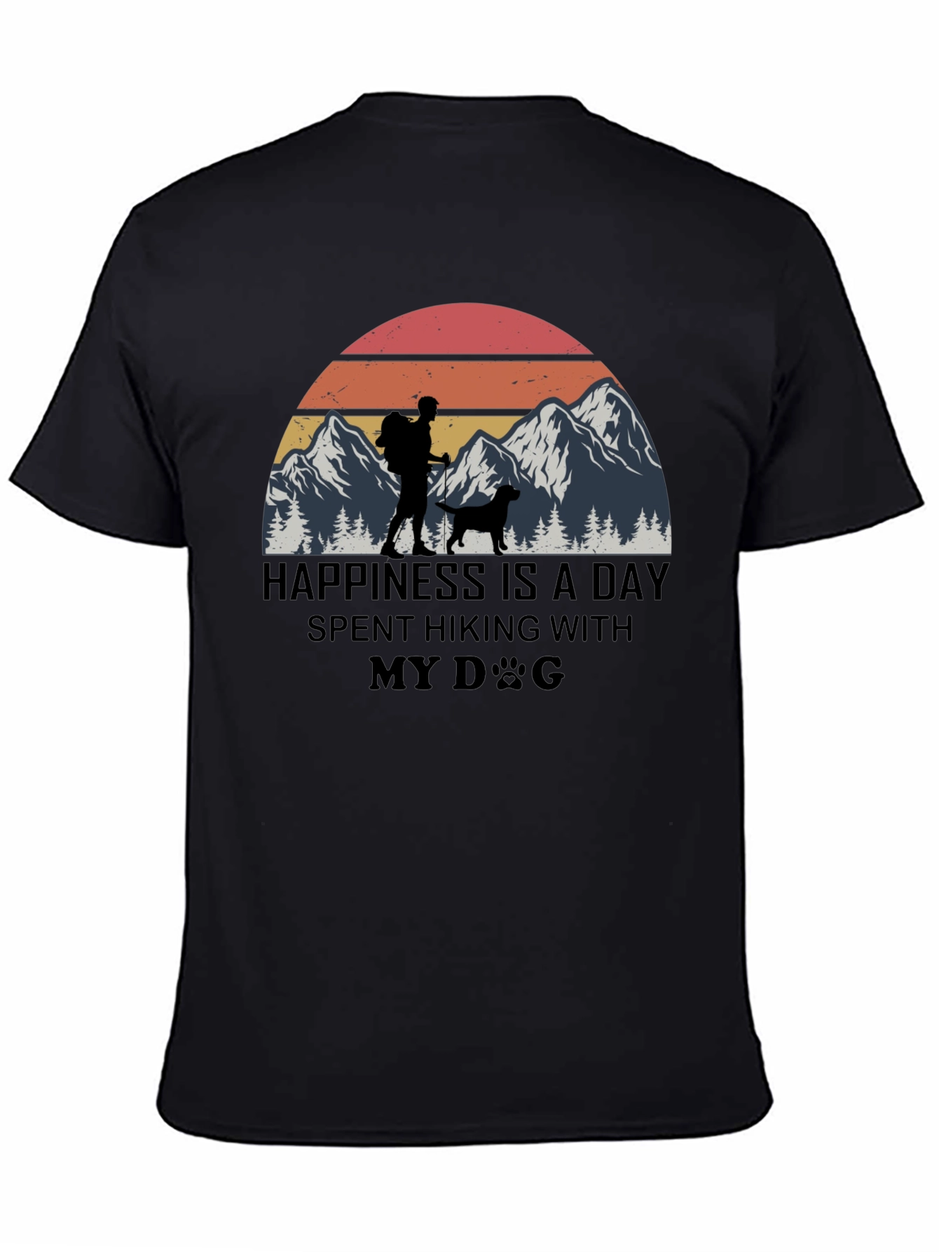Happiness is Hiking with My Dog T-Shirt