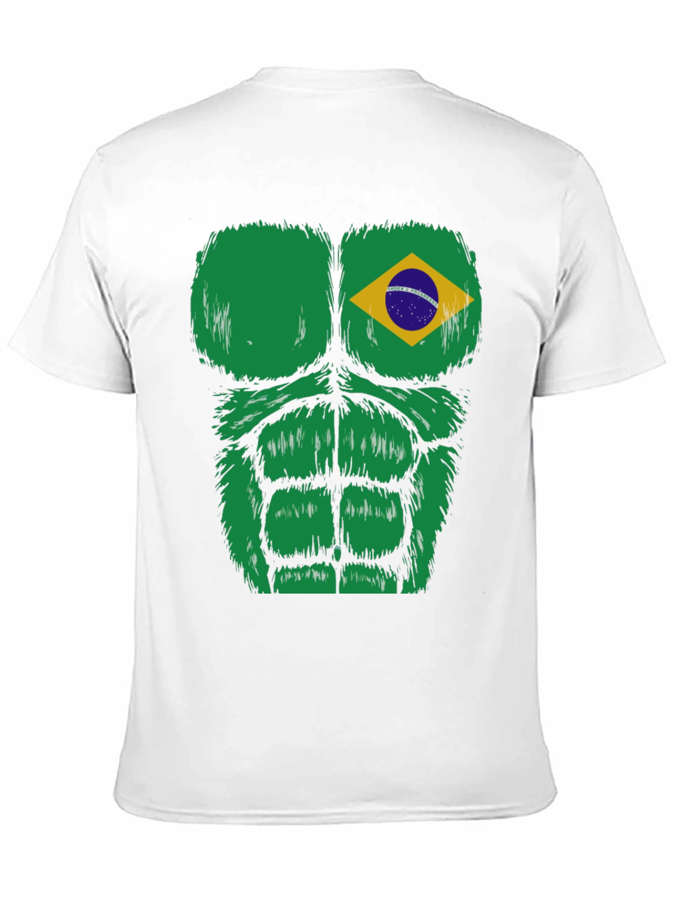 Brazil Flag Bodybuilder T-Shirt