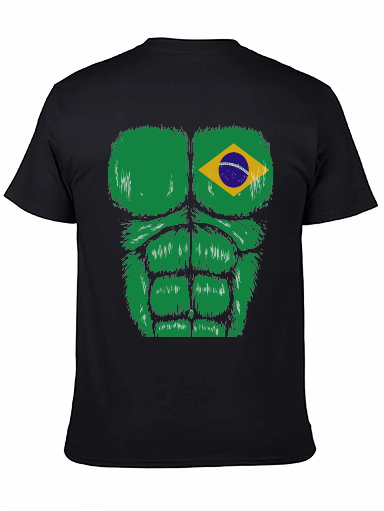 Brazil Flag Bodybuilder T-Shirt