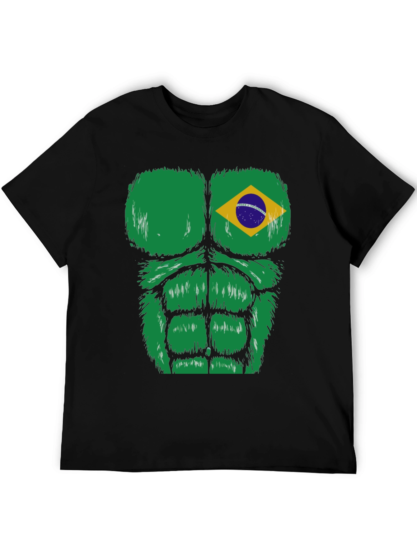 Brazil Flag Bodybuilder T-Shirt